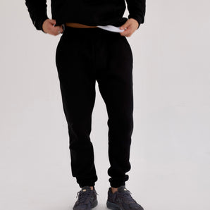 Exceed Blanks Black Relaxed Joggers