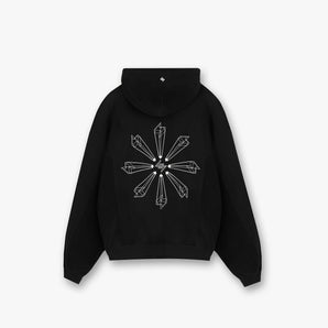 Represent 247 Uprising Oversized Hoodie Black