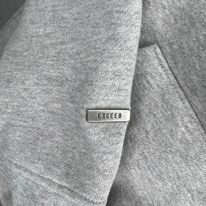Exceed Blanks Dark Grey Marl Relaxed Hoodie