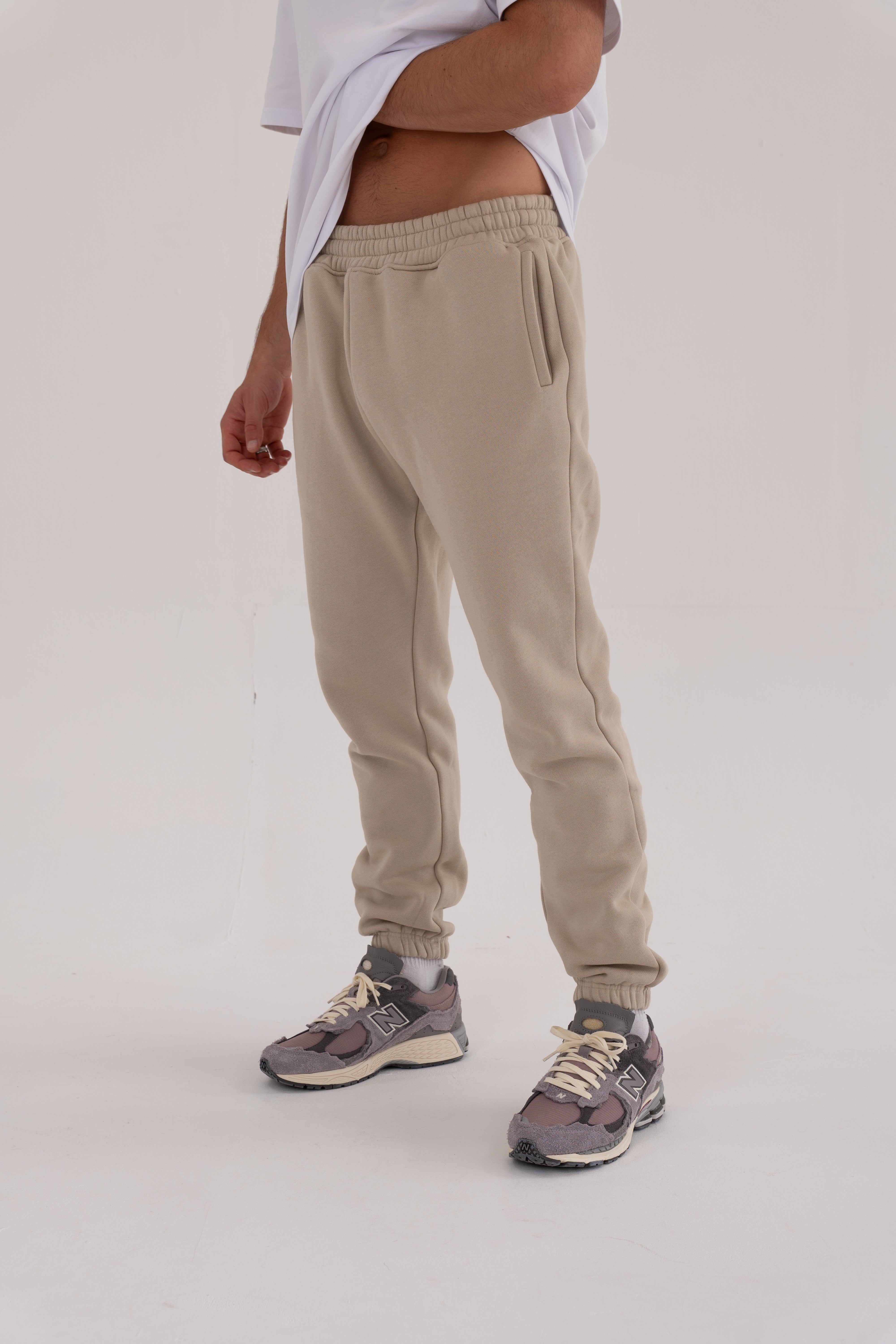 Exceed Blanks Cream Relaxed Joggers