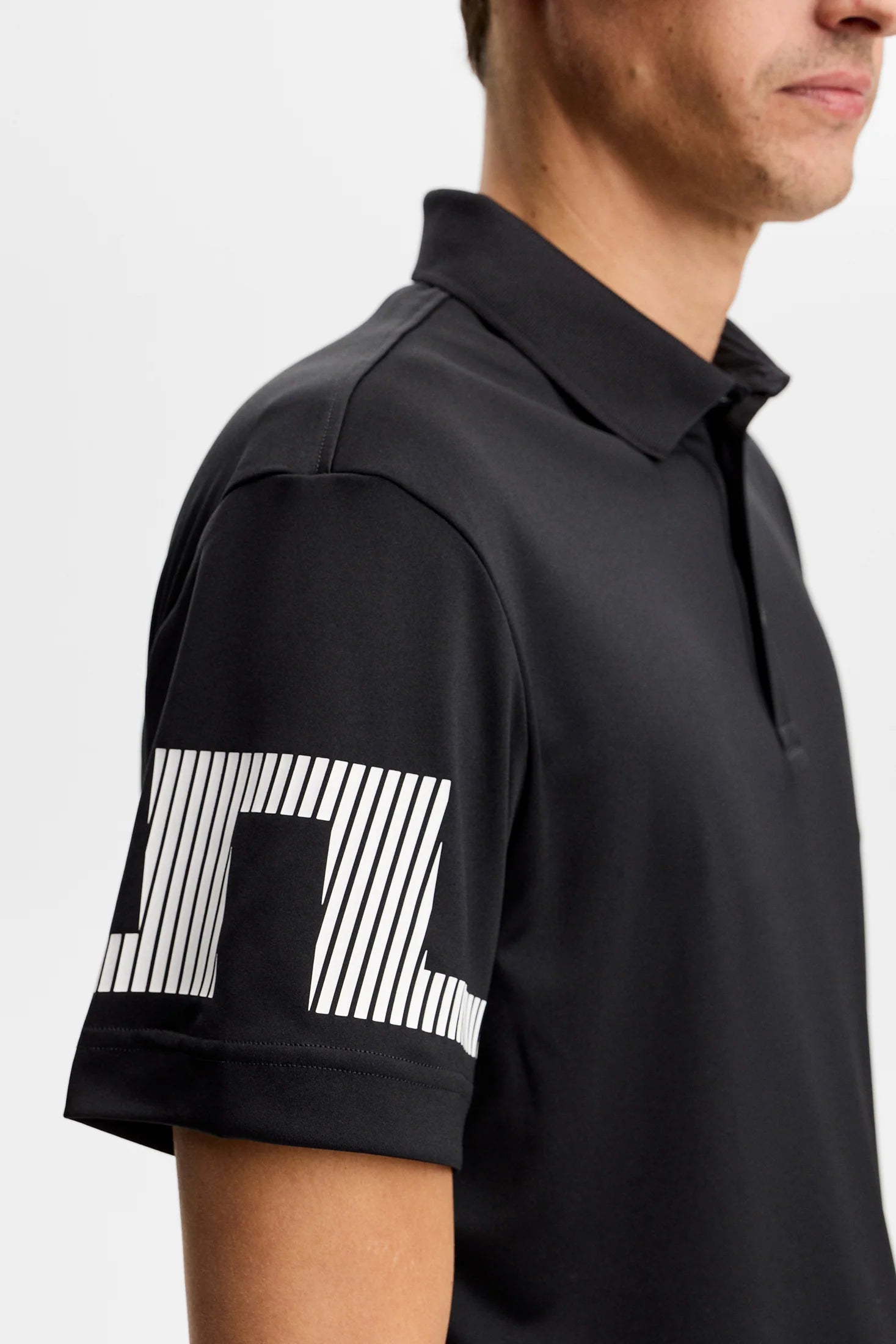 J Lindeberg Heath Polo Black