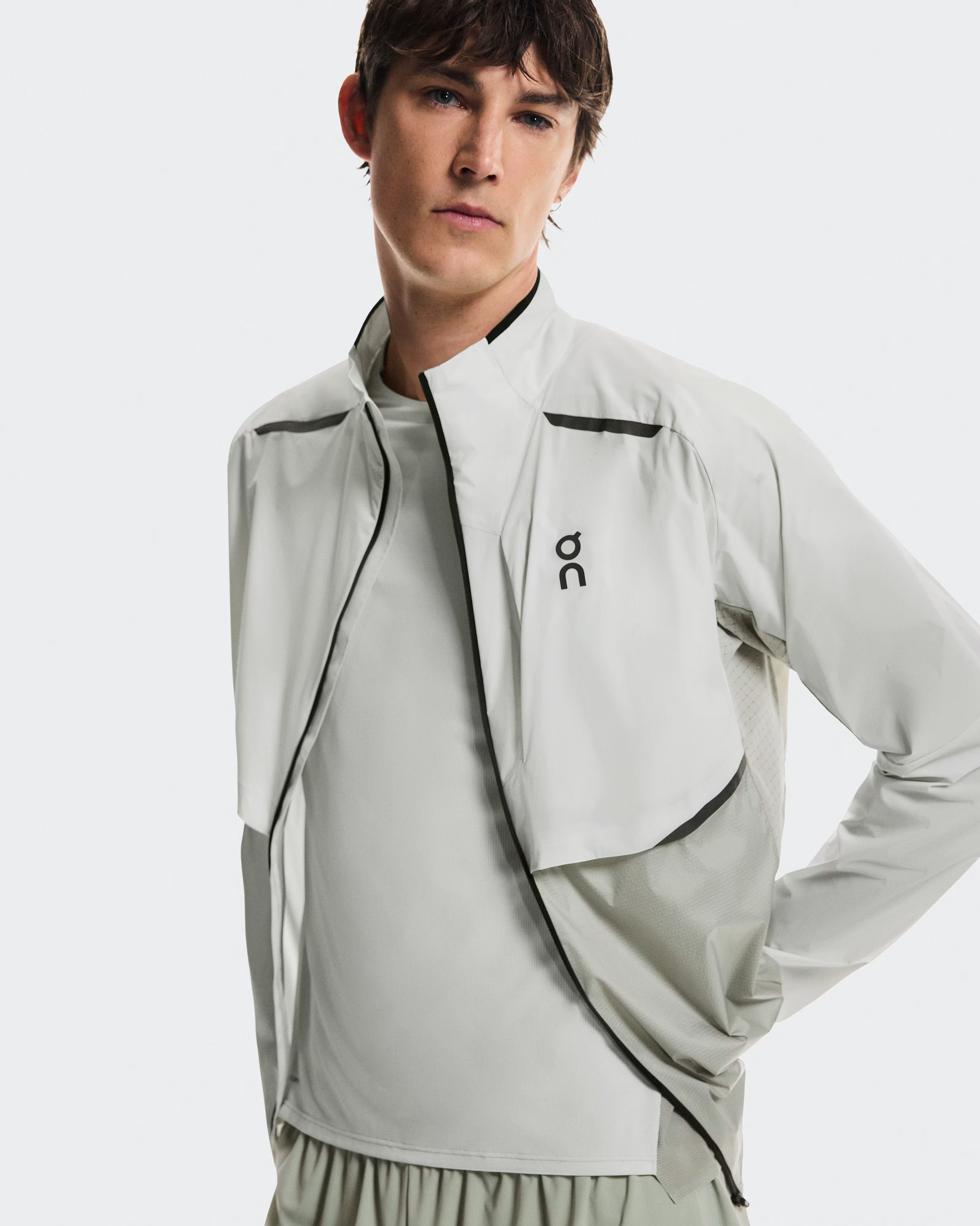 On Running Weather Jacket Iceberg Tin