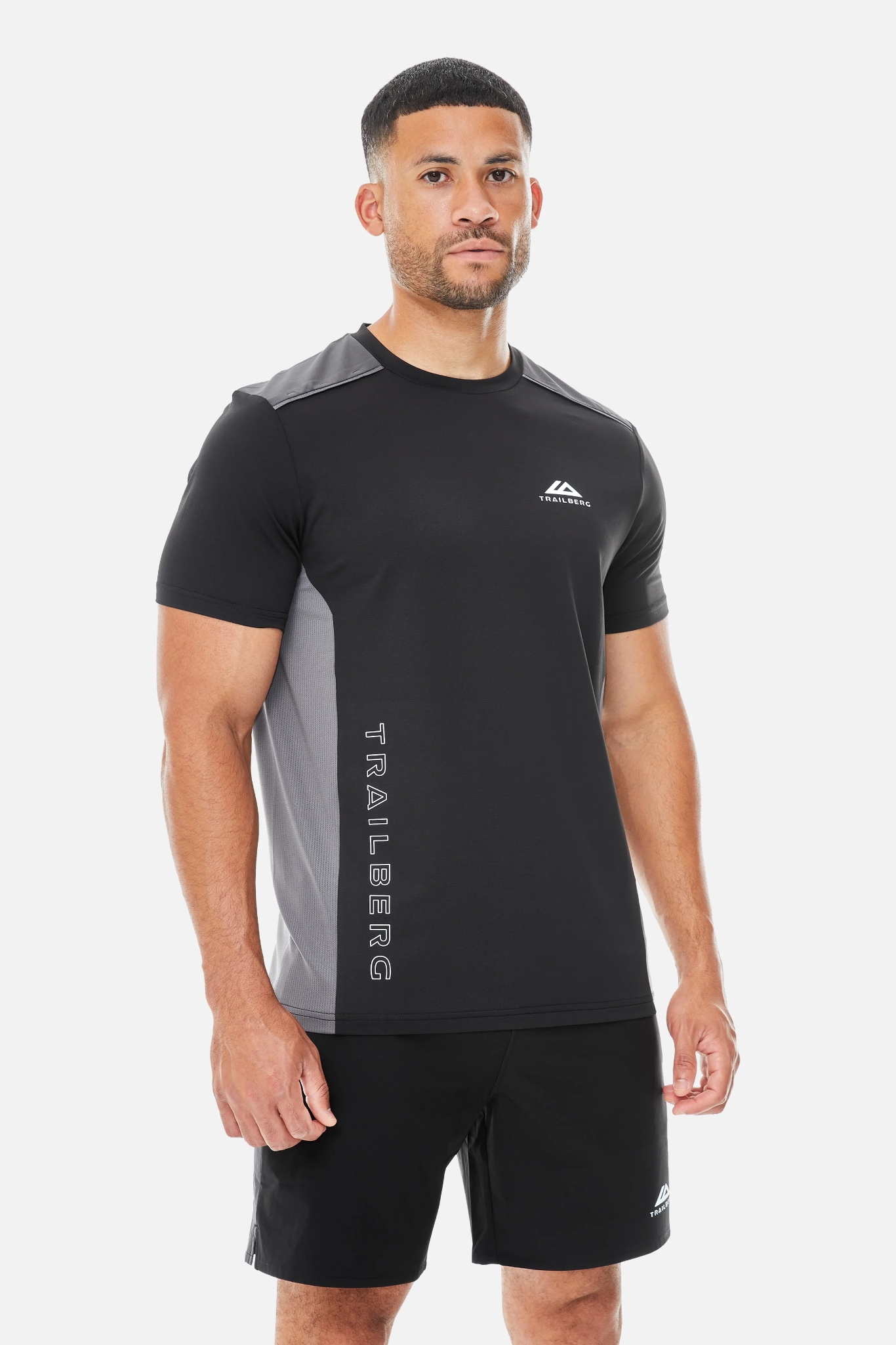 Trailberg AW25 Triathlon Tee - Black/Volcano Grey/Urban Smoke