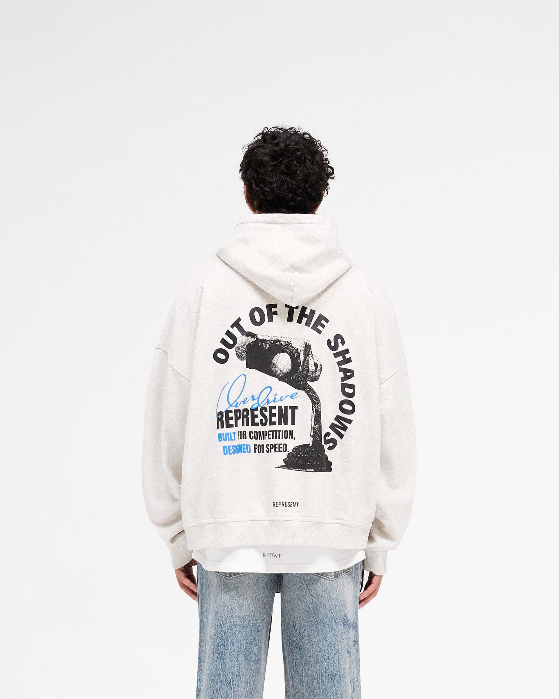 Represent Out Of The Shadows Hoodie Cream Marl