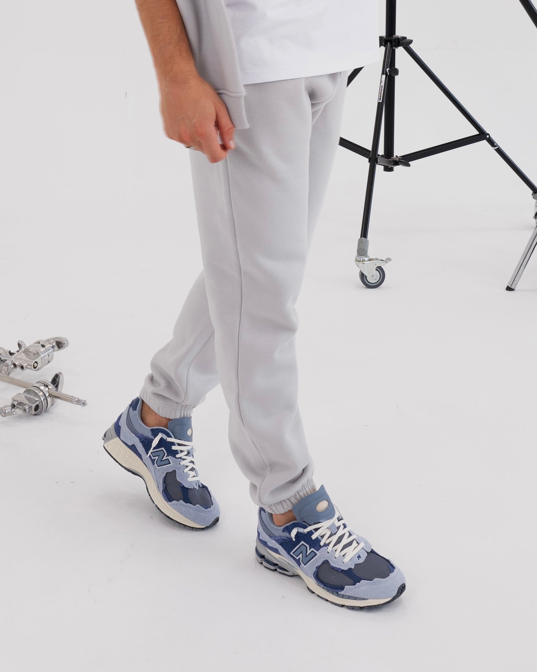 Exceed Blanks Light Grey Mist Relaxed Joggers
