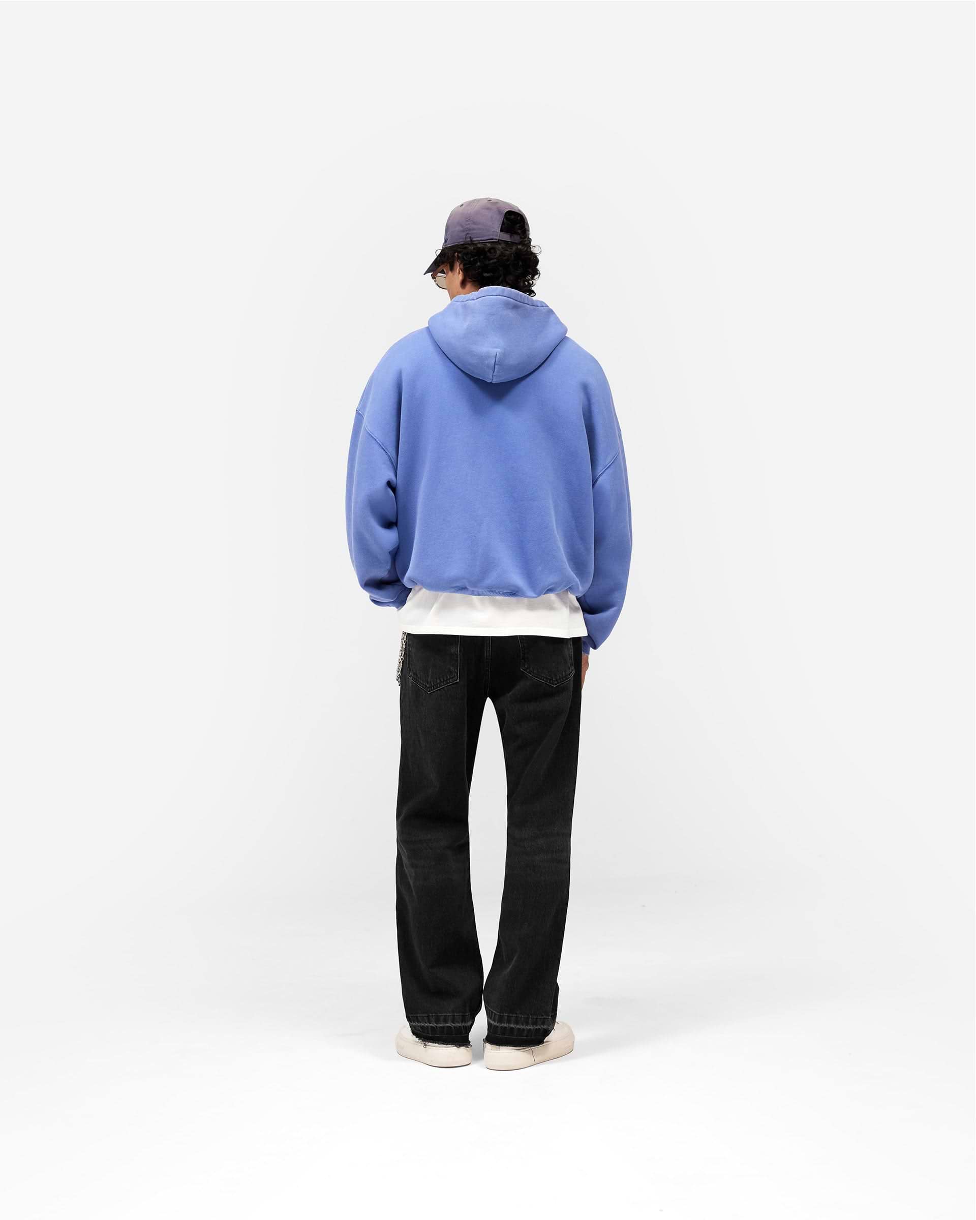 Represent Pegasus Zip Through Hoodie - Indigo