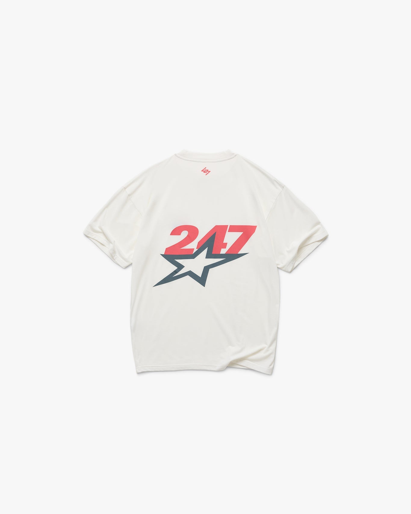 Represent Team 247 Star Print Oversized T-Shirt Flat White