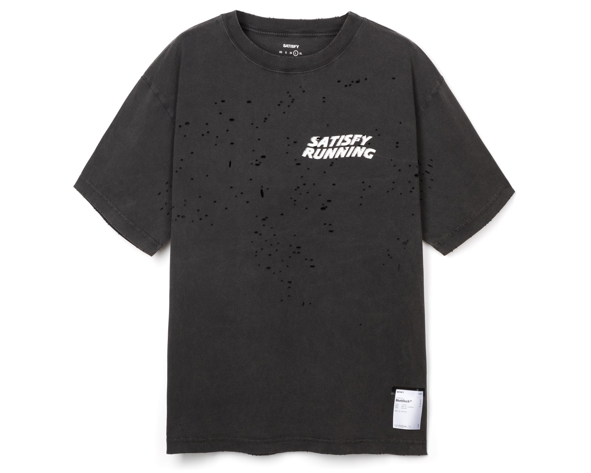 Satisfy MothTech T-Shirt - Faded Black