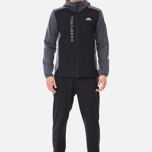 Trailberg AW25 Triathlon Tracksuit - Black/Volcano Grey/Urban Smoke