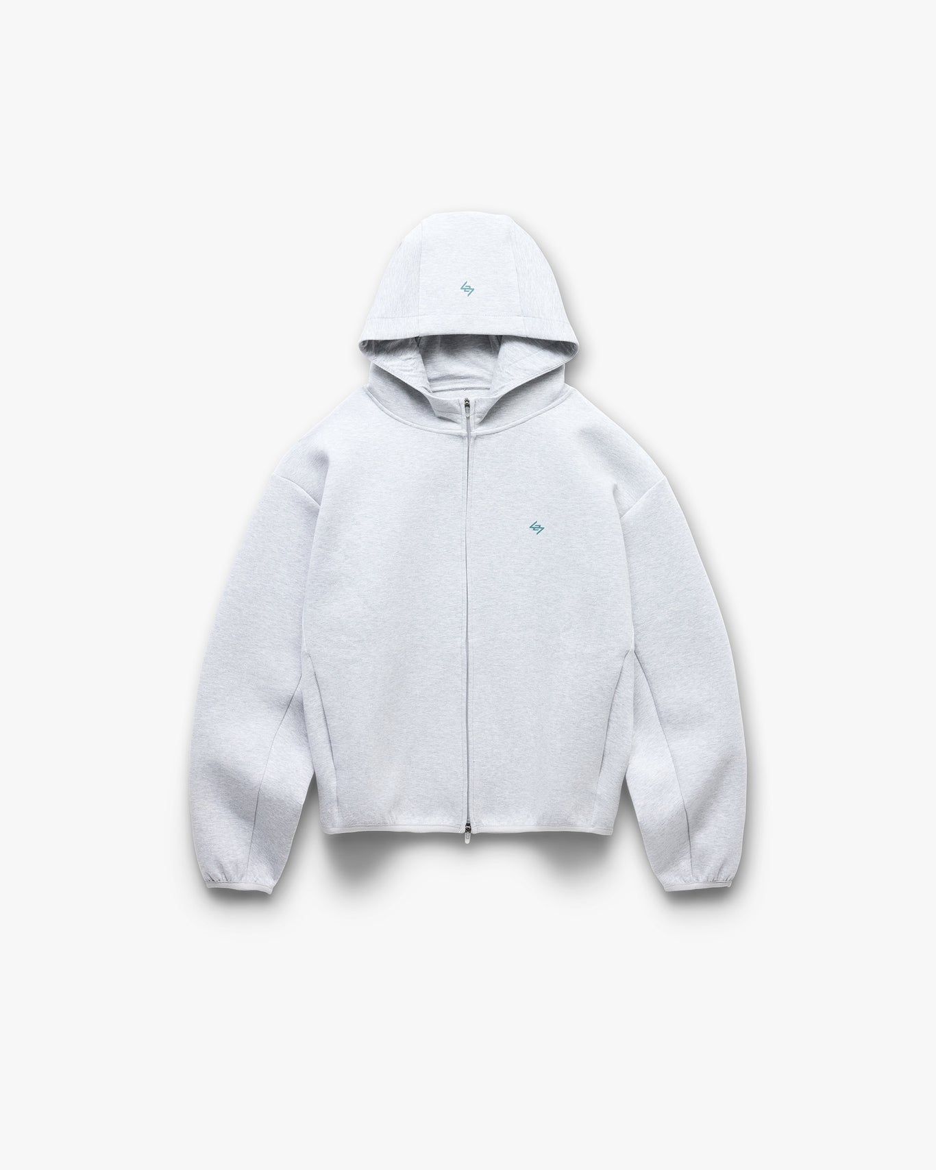 Represent 247 Form Zip Hoodie - Grey Marl