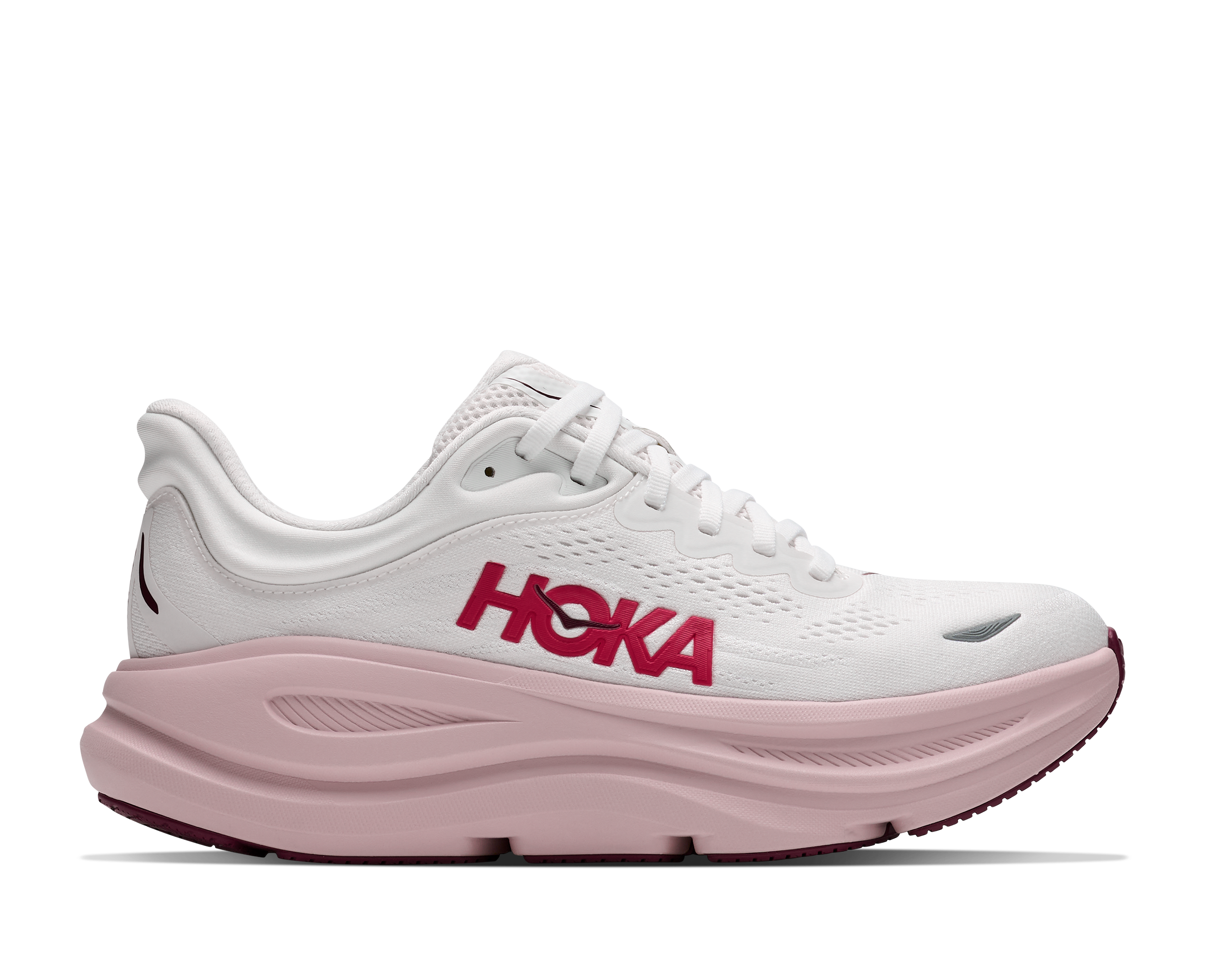 Hoka Bondi 9 White Pink Opal