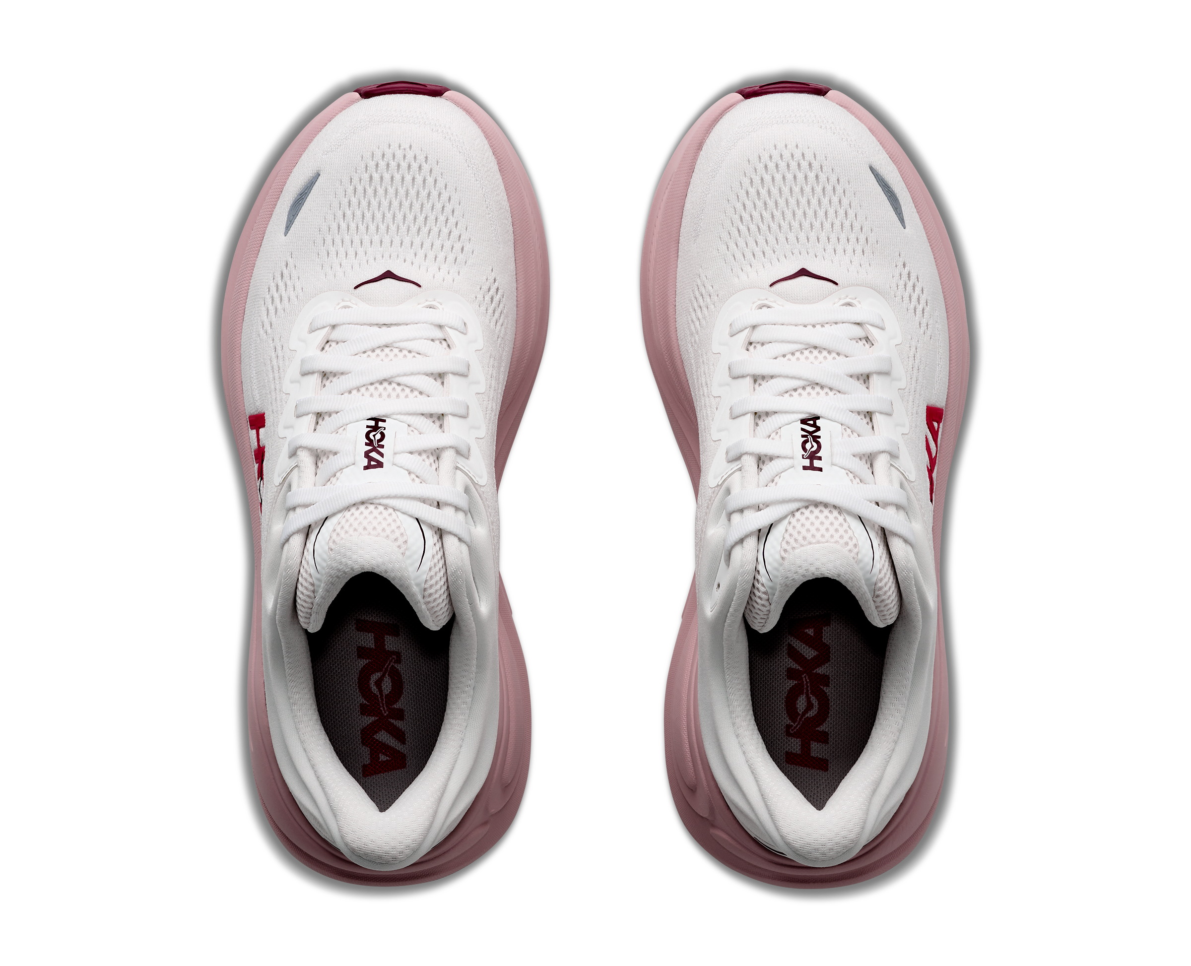Hoka Bondi 9 White Pink Opal