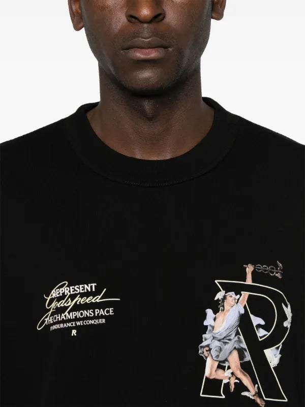 Represent Hermes T-Shirt Black