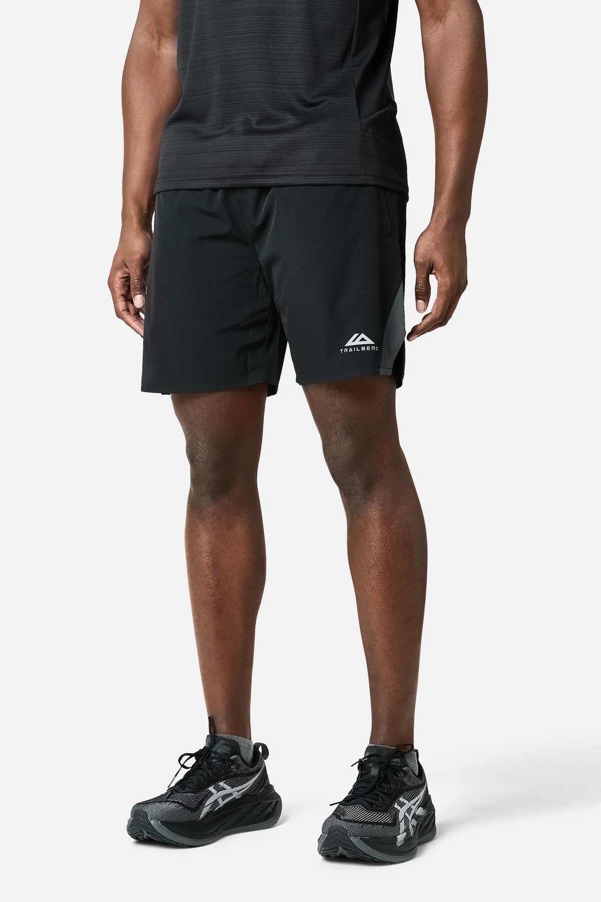Trailberg SS26 Cloud Short - Black/Volcano Grey