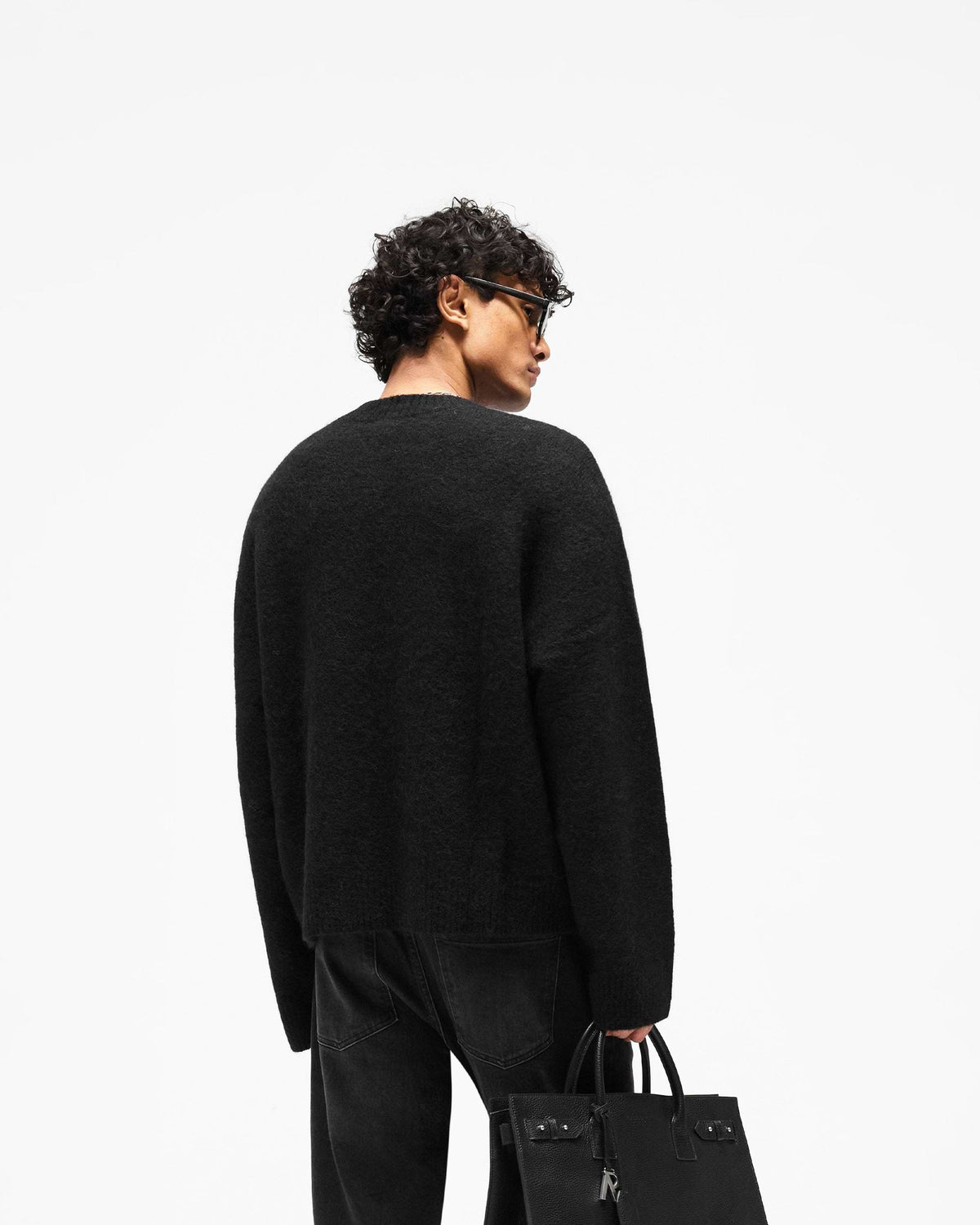 Represent Logo Knit Sweater - Jet Black