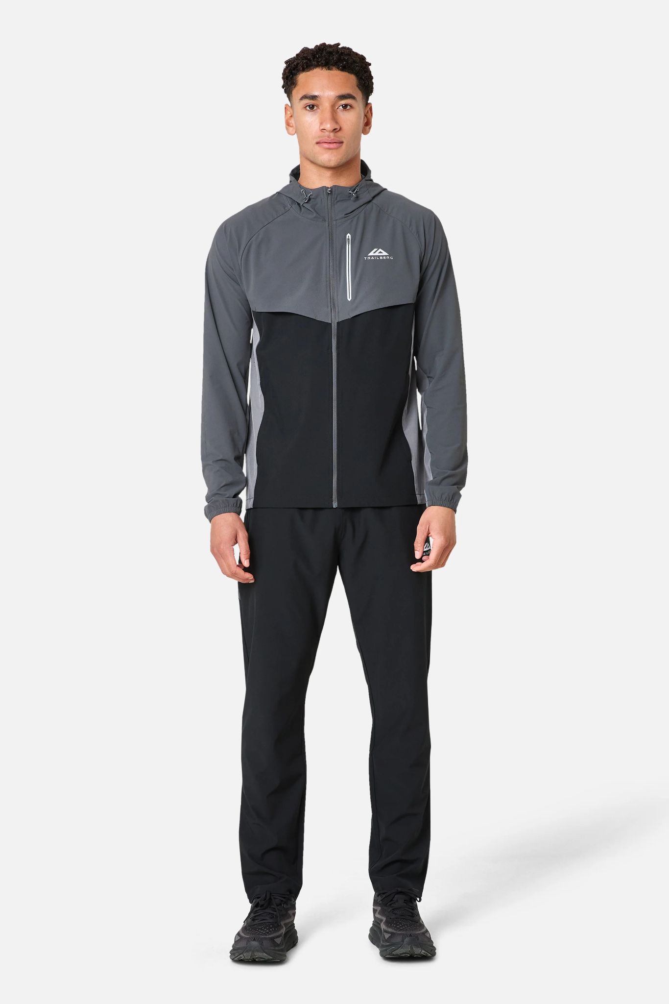 Trailberg SS26 Cloud Tracksuit - Black/Volcano Grey