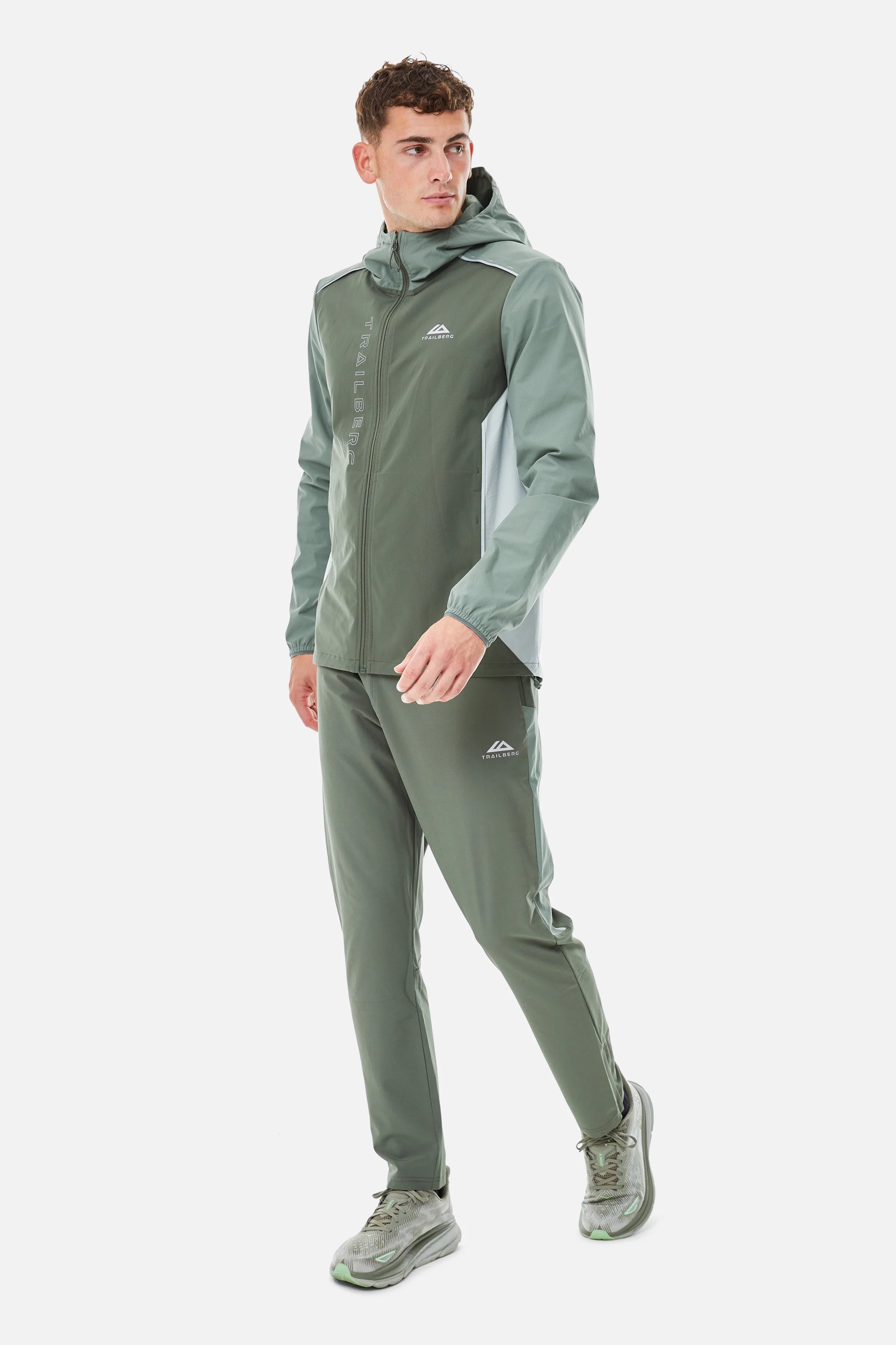 Trailberg AW25 Triathlon Windbreaker - Thyme / Agave Green