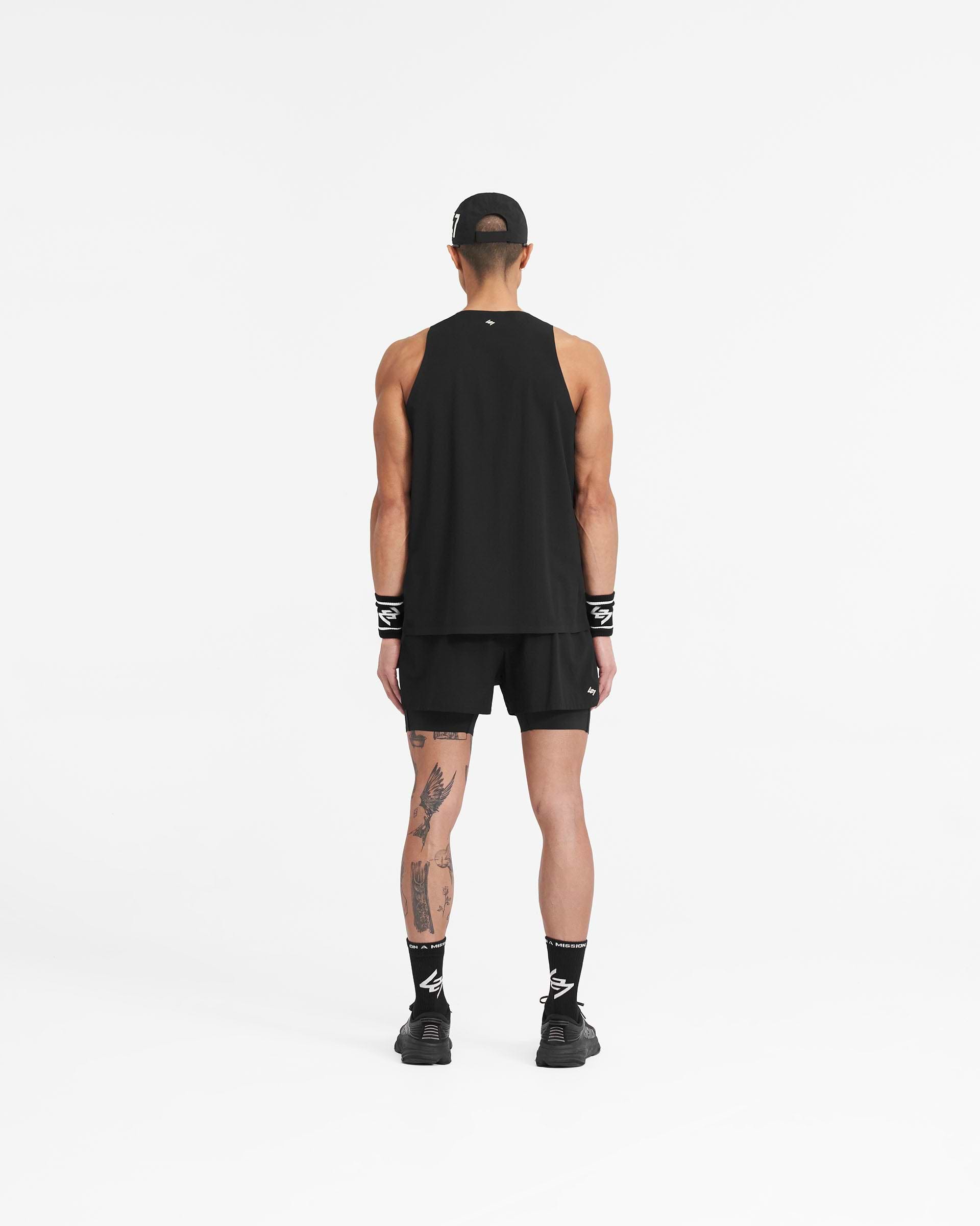 Represent 247 Singlet Jet Black