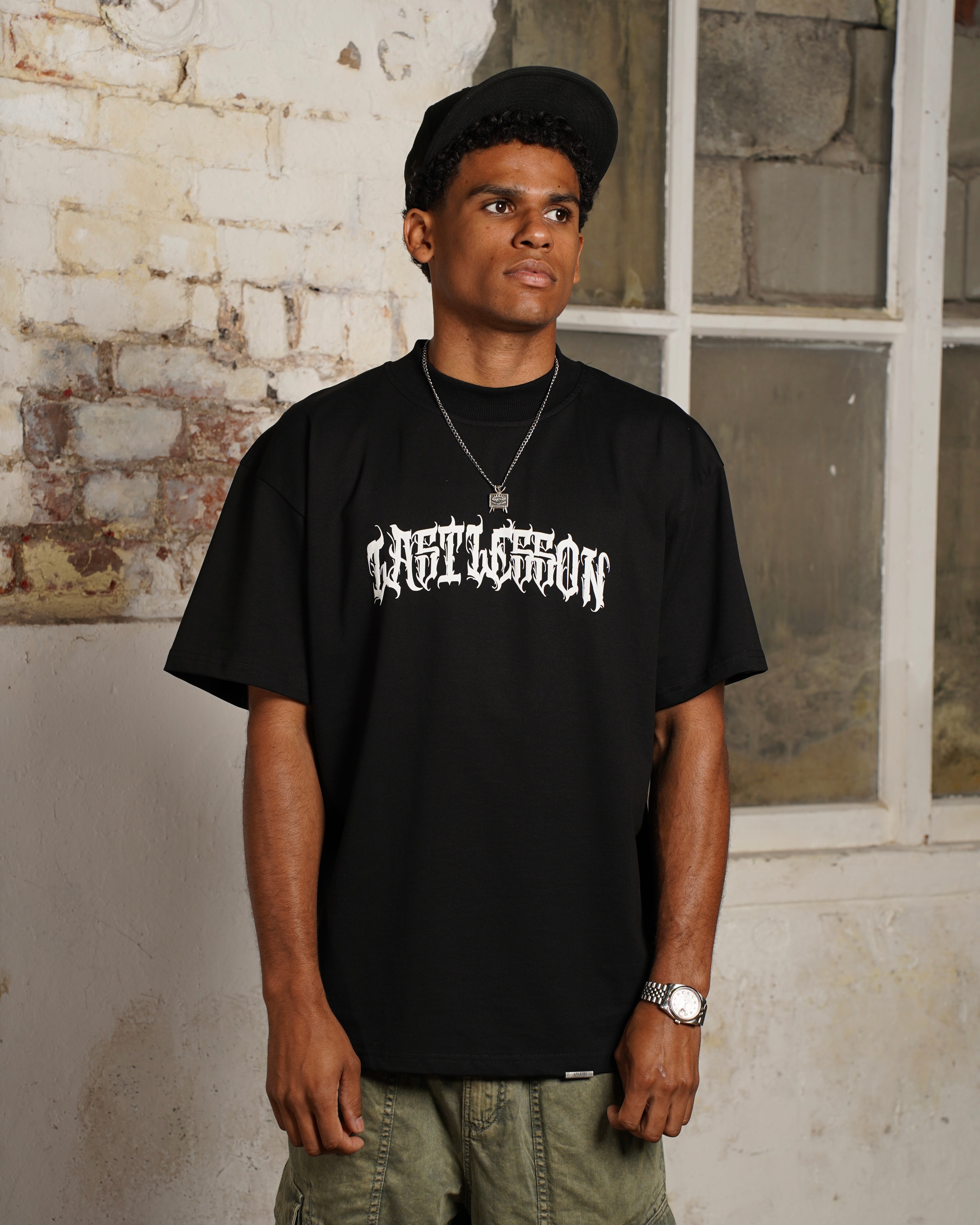 Last Lesson x Exceed Black Script T-Shirt (1 of 100)