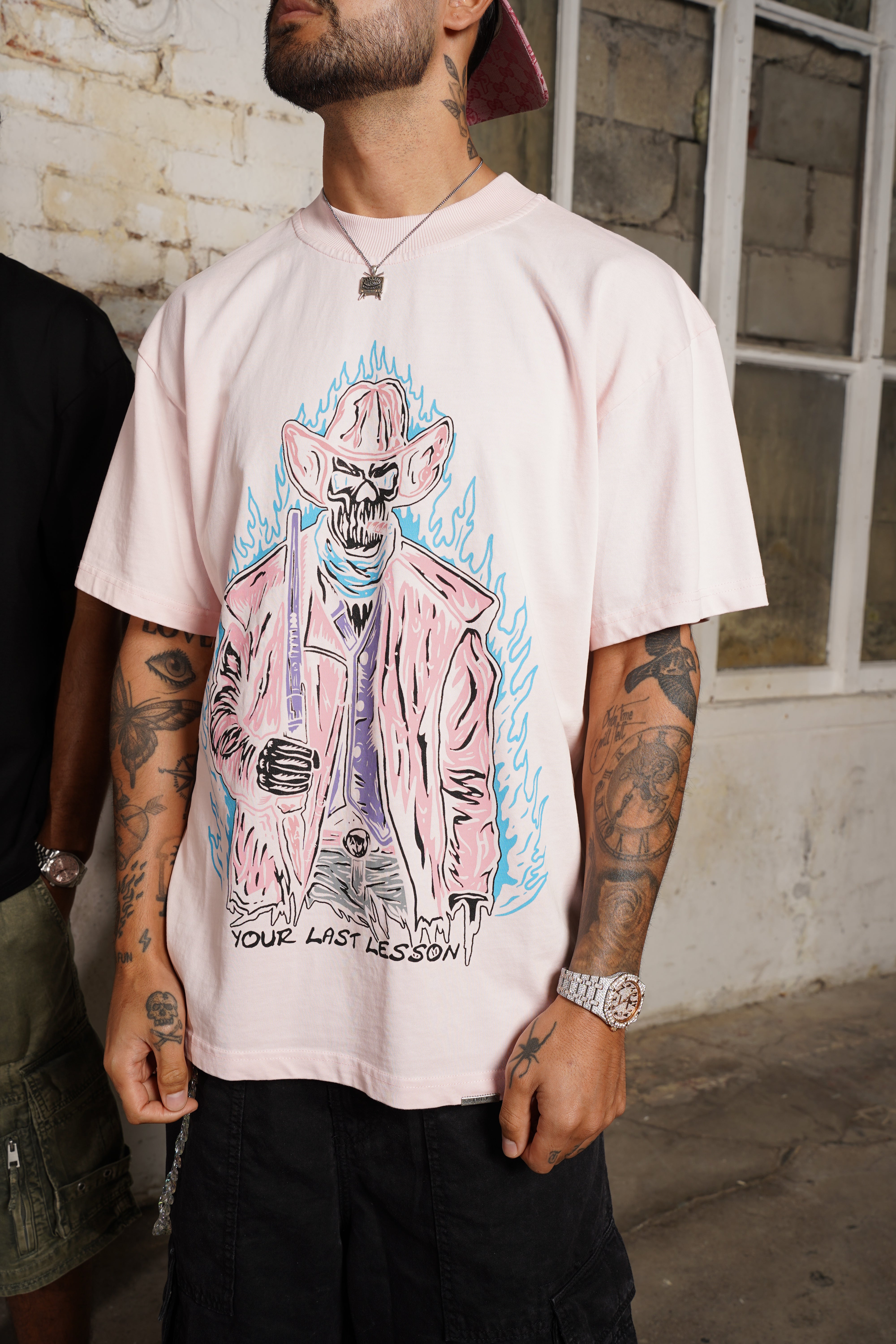Last Lesson x Exceed Pink Cowboy T-Shirt (1 of 100)