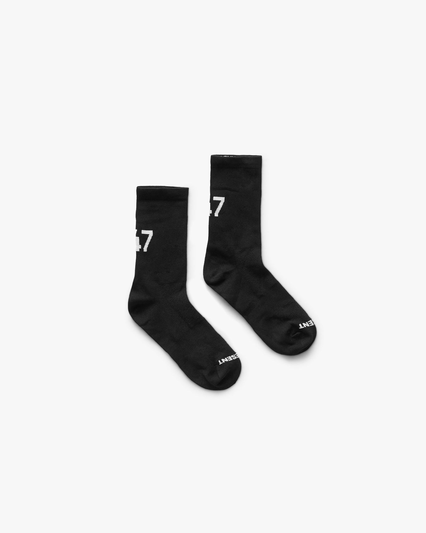Represent 247 Numbers Socks Jet Black