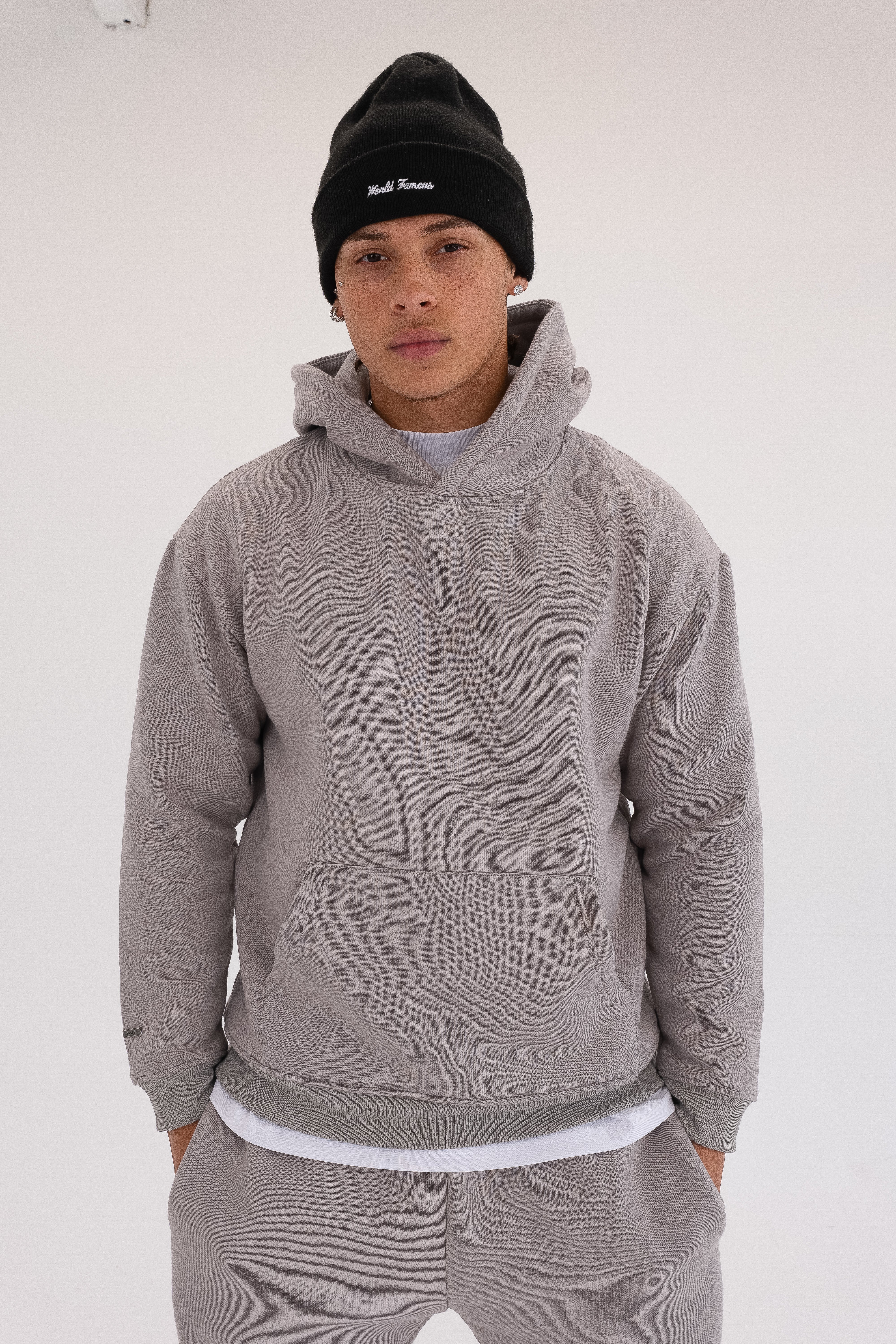 Exceed Blanks Charcoal Grey Relaxed Hoodie