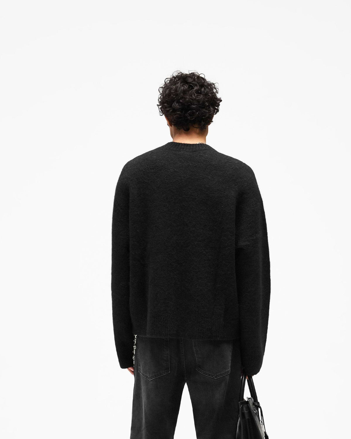 Represent Logo Knit Sweater - Jet Black