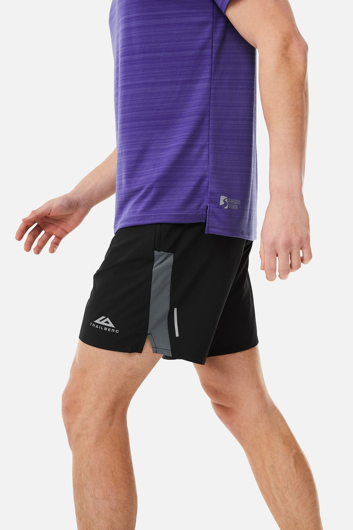 Trailberg SS25 Triathlon Short - Black/Grey/Purple