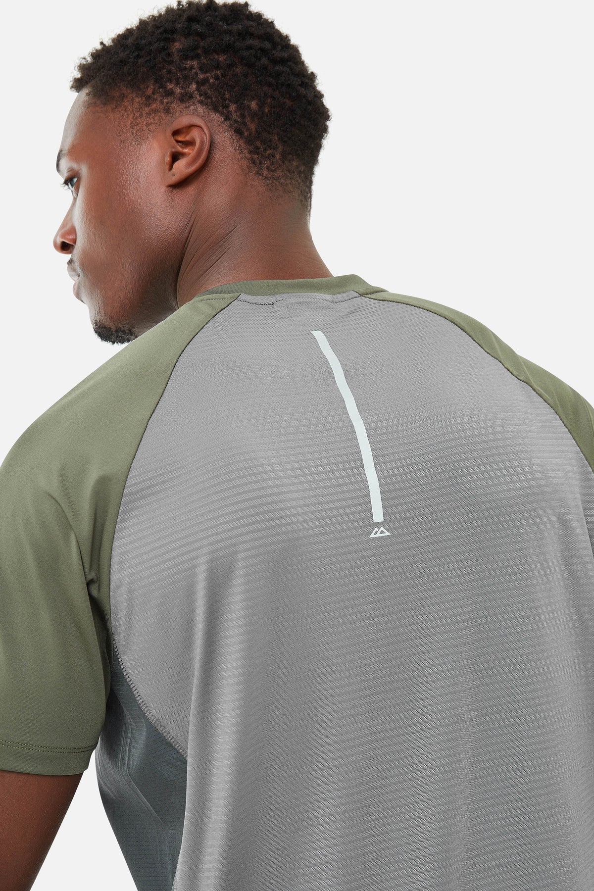 Trailberg Tricolour Tee - Khaki/Grey