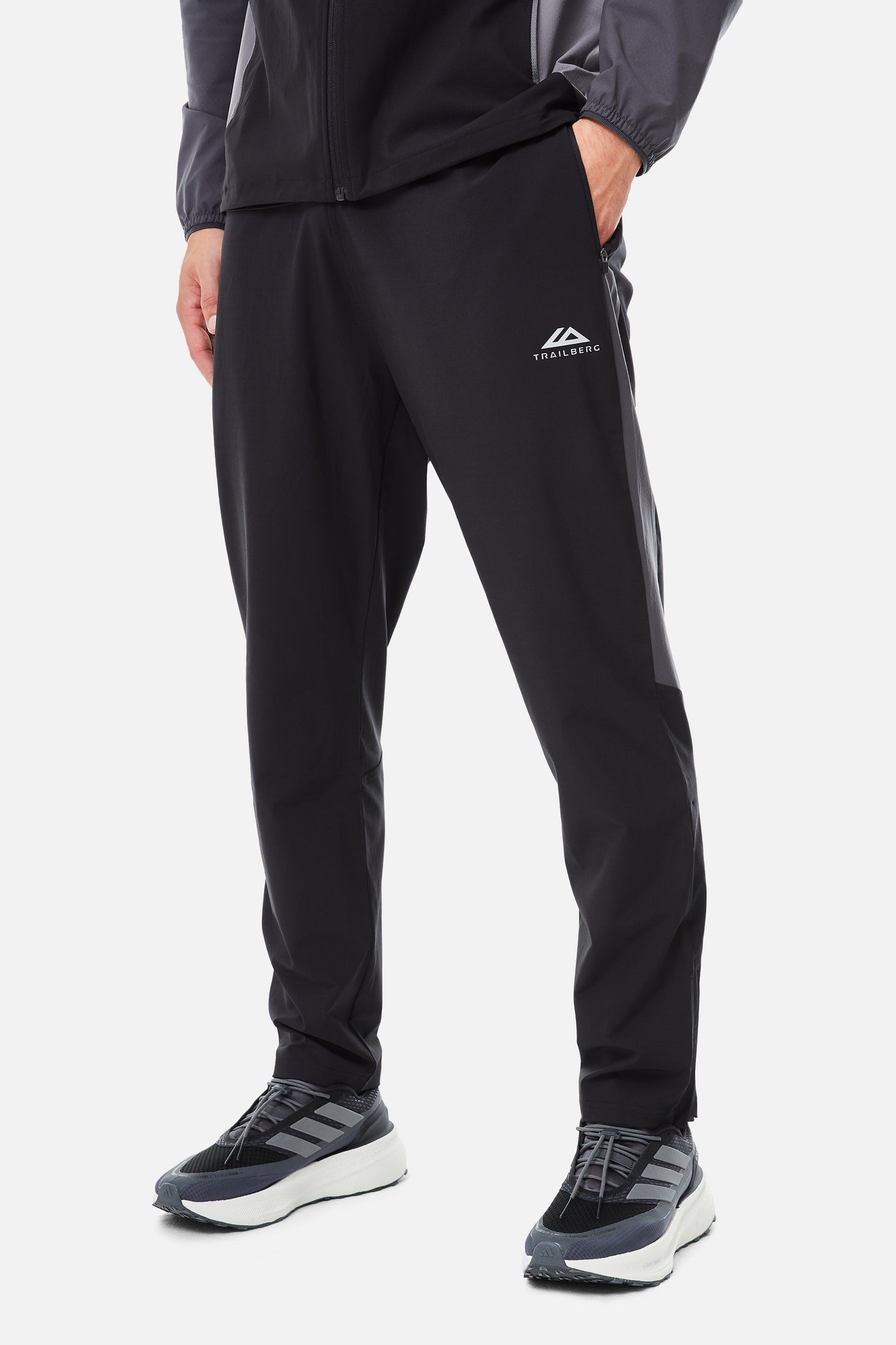 Trailberg AW25 Triathlon Tracksuit - Black/Volcano Grey/Urban Smoke