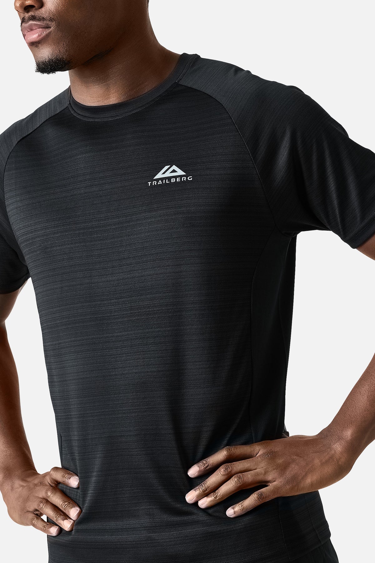 Trailberg SS26 Cloud Tee - Black/Volcano Grey