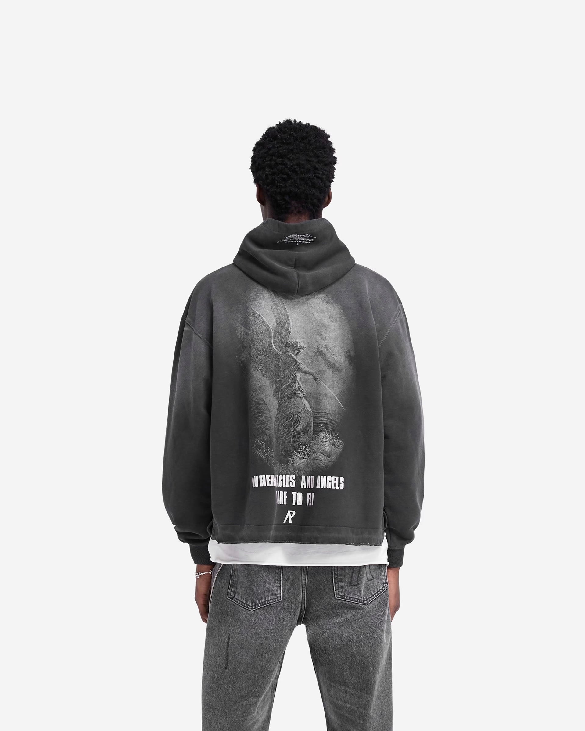 Represent Godspeed Aged Black Hoodie