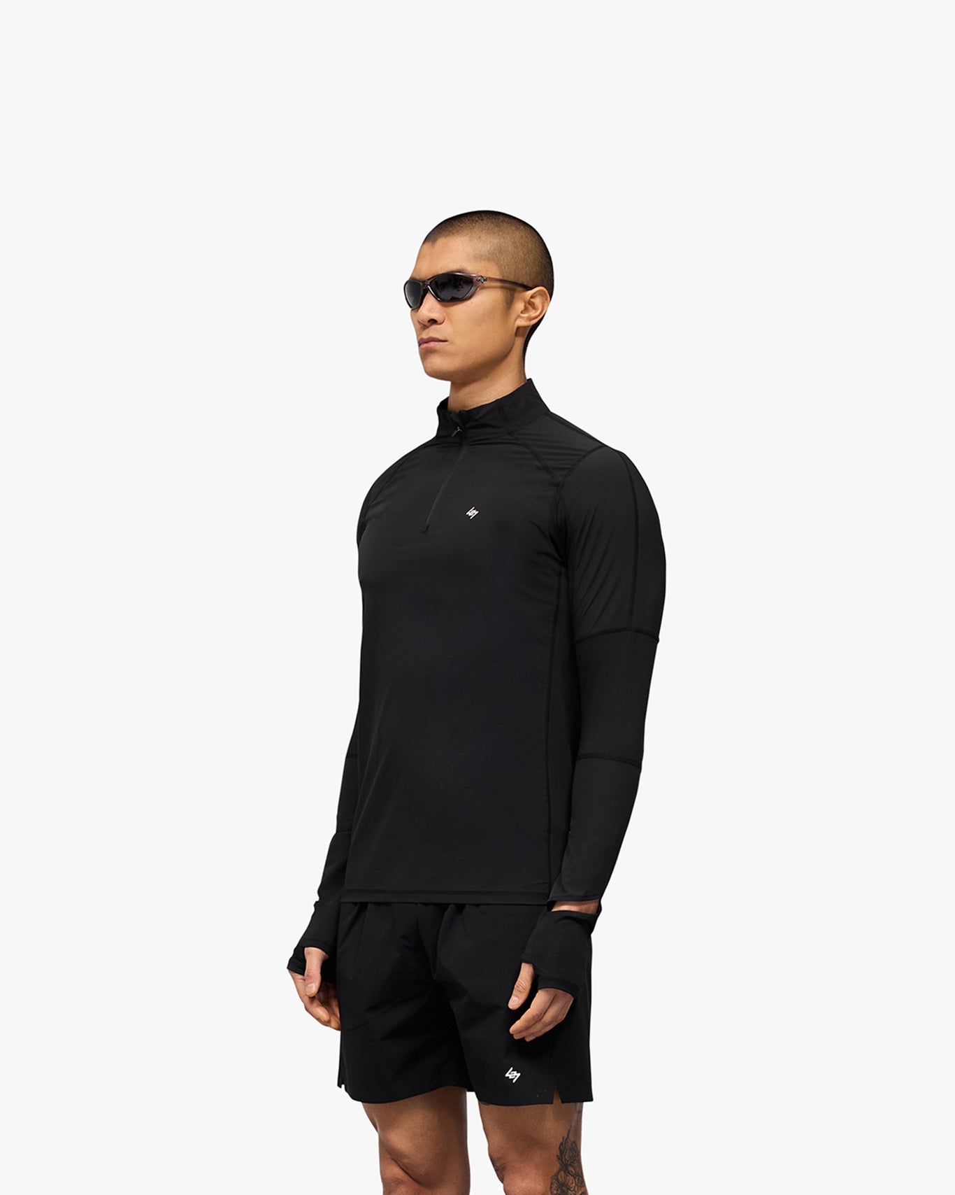 Represent 247 Run Quarter Zip - Jet Black