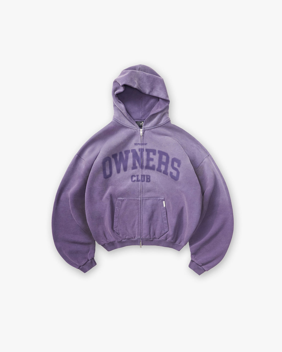 Represent Owners Zip Through Hoodie - Deep Purple