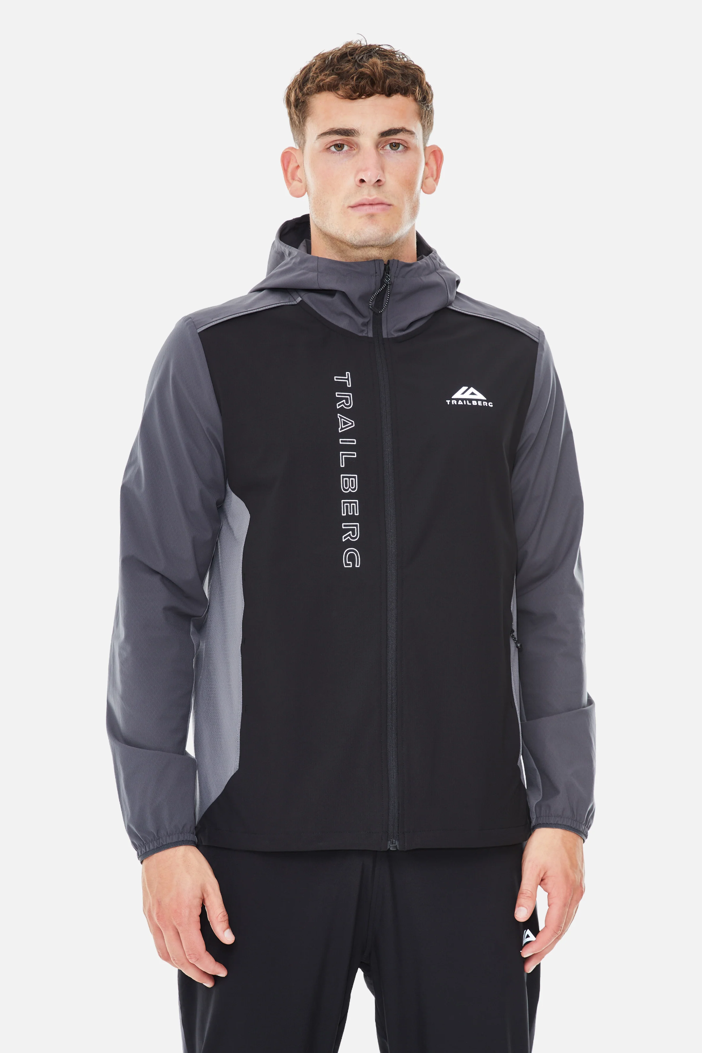 Trailberg AW25 Triathlon Windbreaker Black/Volcano Grey/Urban Smoke