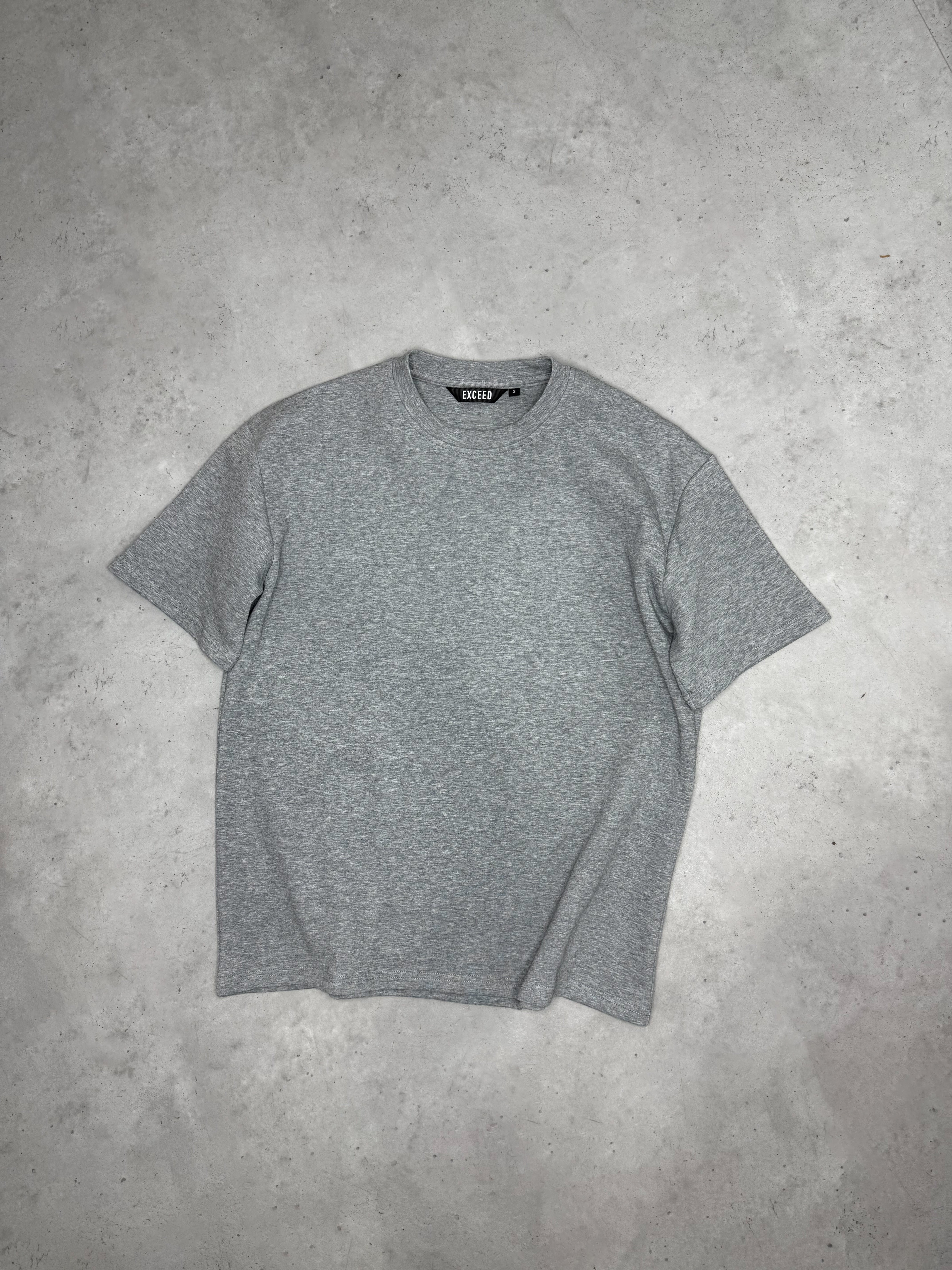 Exceed Luxe Relaxed T-Shirt - Dark Grey Marl