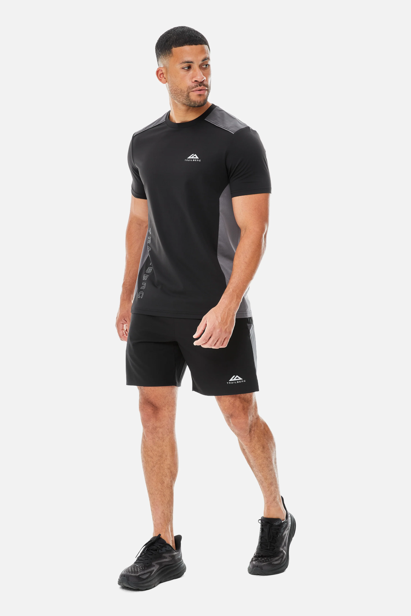 Trailberg AW25 Triathlon Tee - Black/Volcano Grey/Urban Smoke