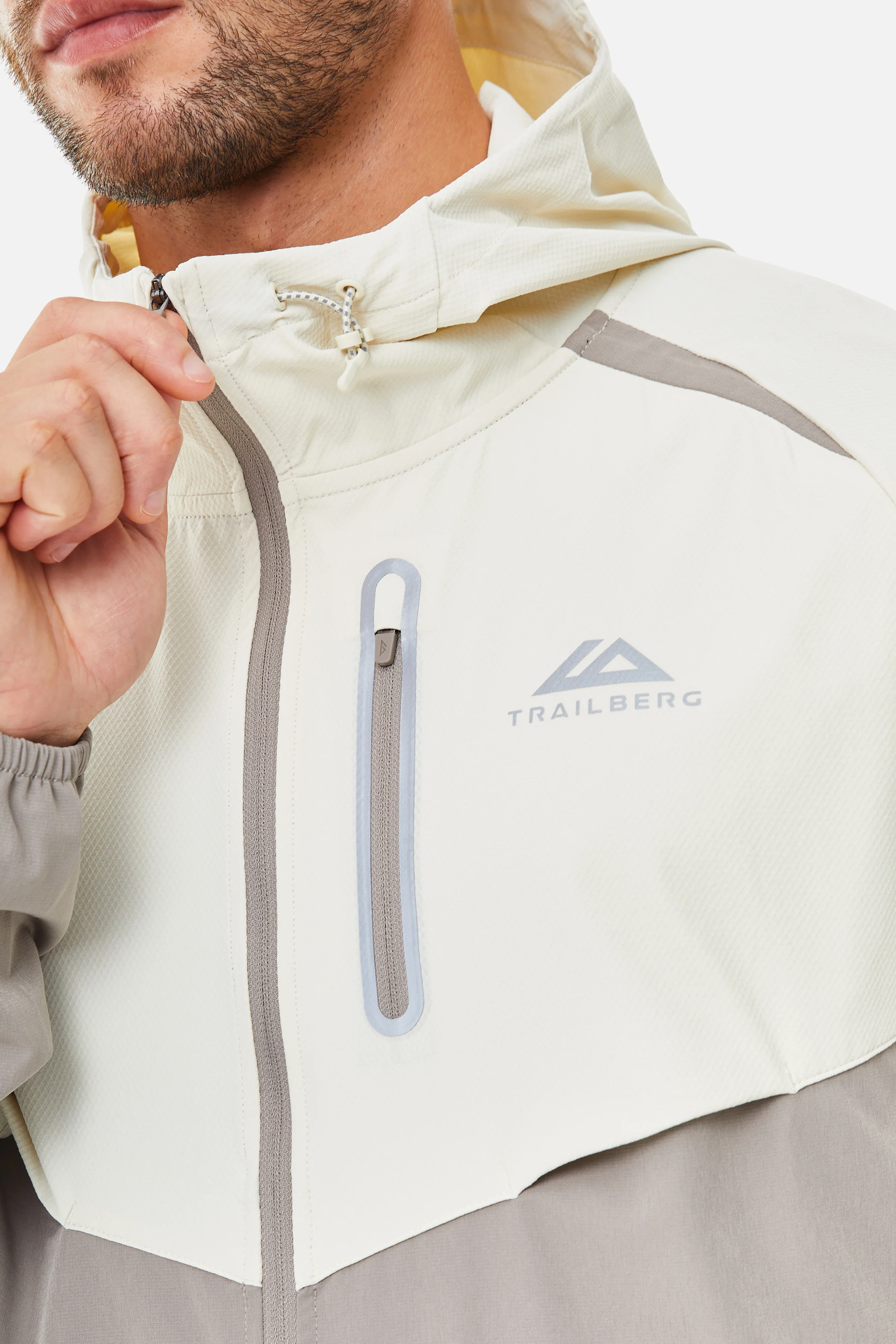 Trailberg AW25 Cloud Hood - Pale Taupe / Dune White