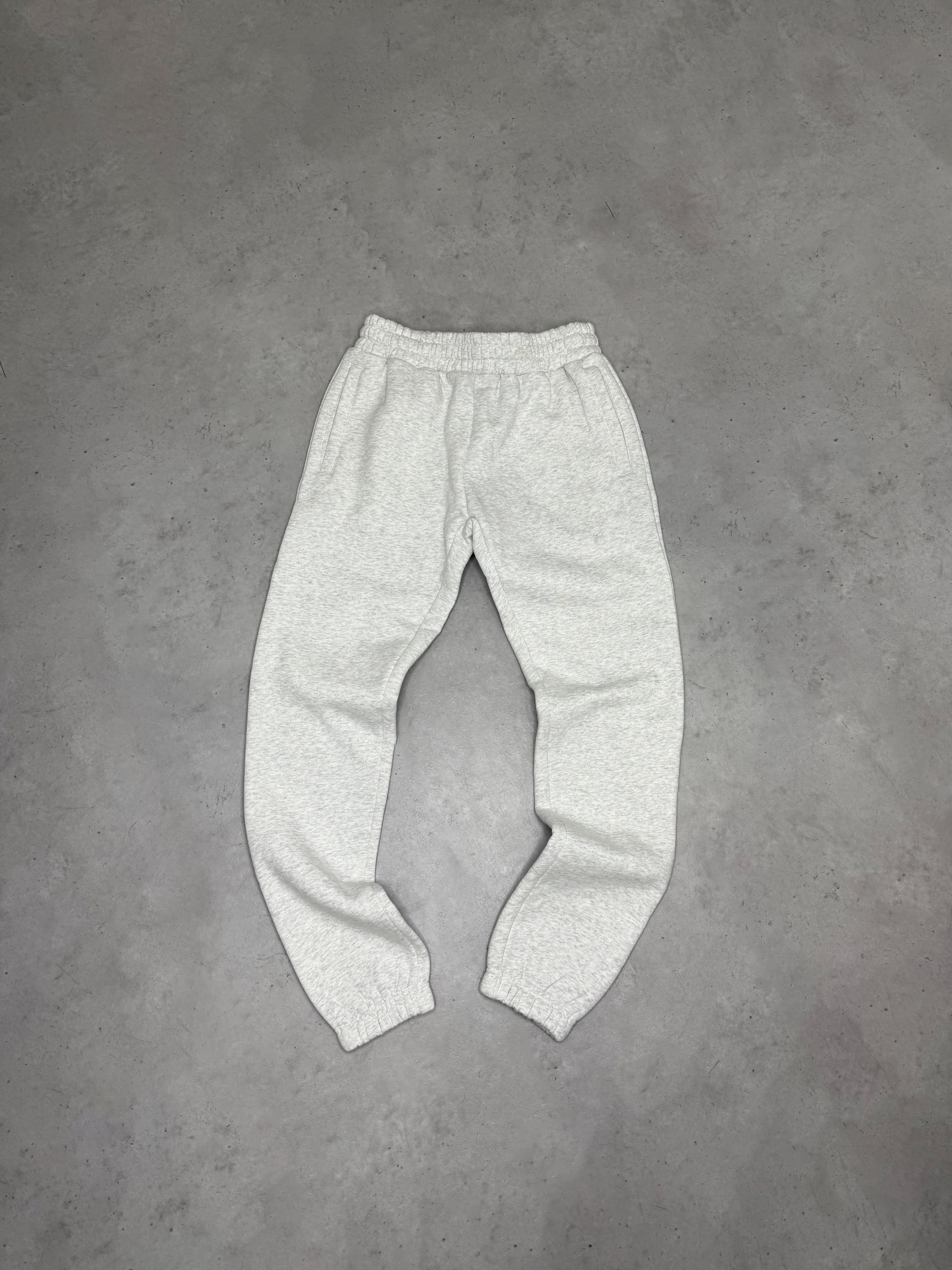 Exceed Blanks Light Grey Marl Cuffed Joggers