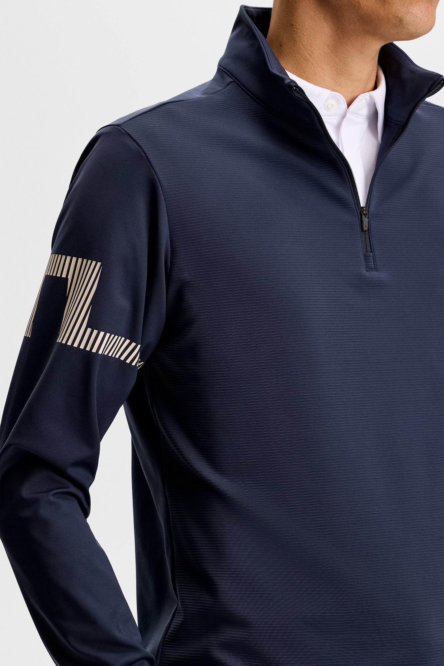J Lindeberg Heath Strike Mid Layer Navy