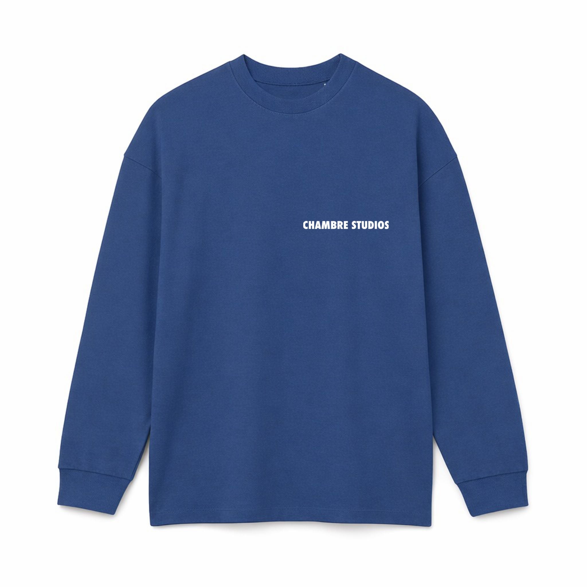 Chambre Logo Long Sleeve T-Shirt Blue