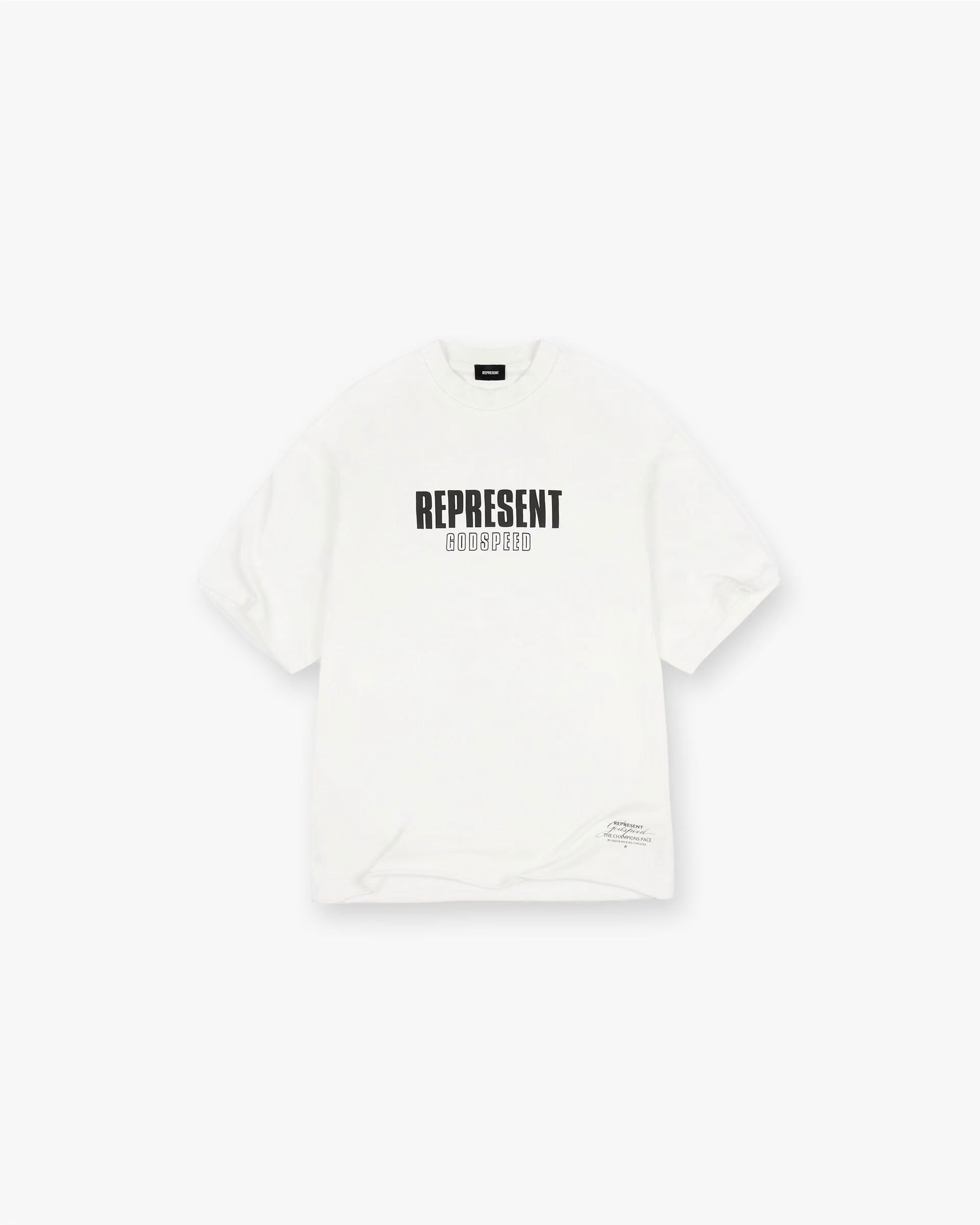 Represent Godspeed Flat White T-Shirt