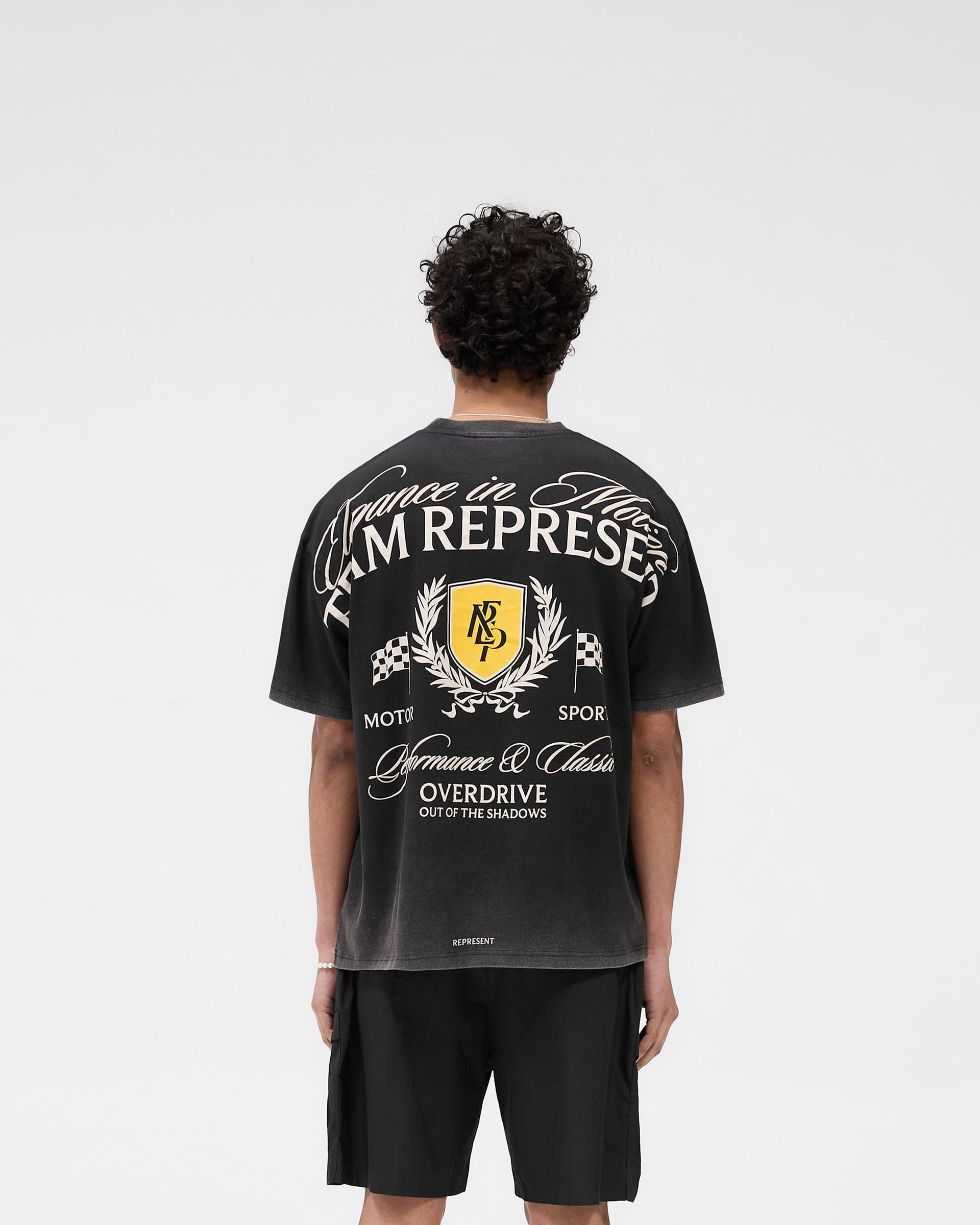 Represent Crest T-Shirt Vintage Black