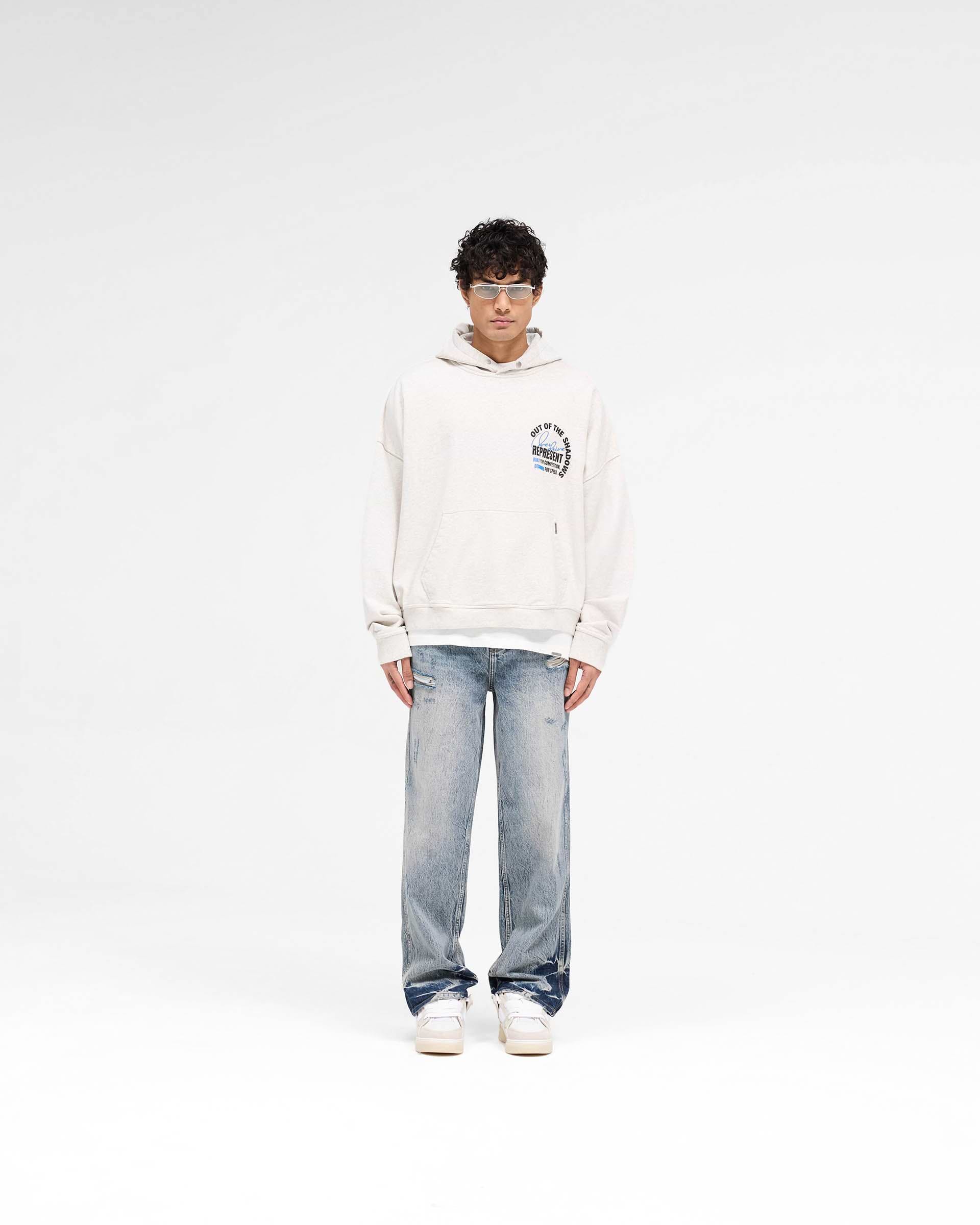 Represent Out Of The Shadows Hoodie Cream Marl