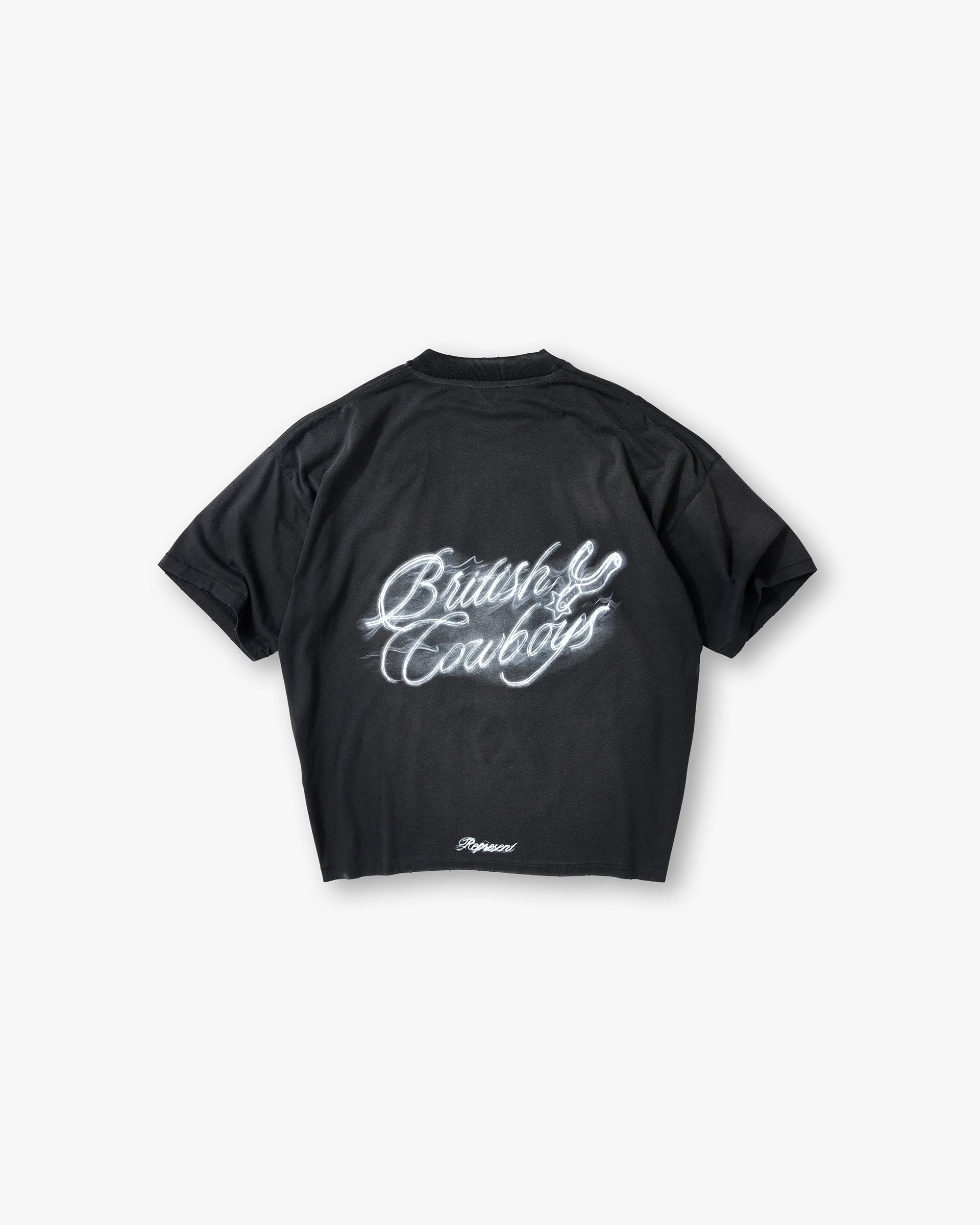 Represent British Cowboys T-Shirt Stained Black