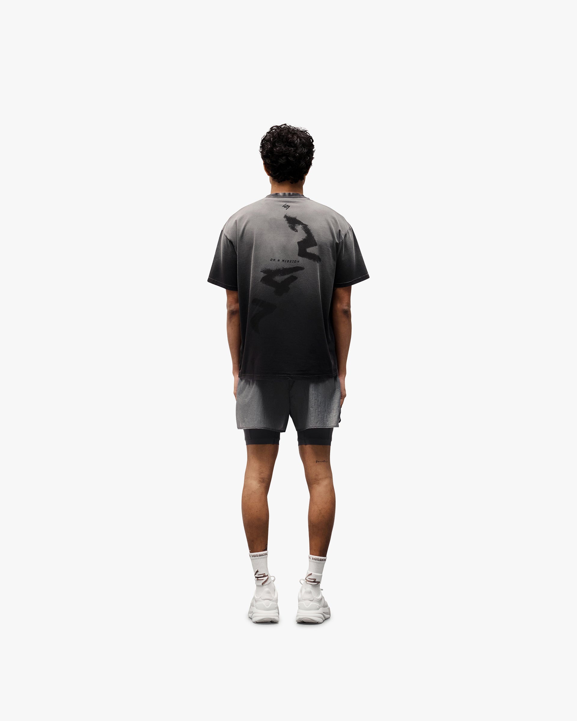 Represent 247 Motion Oversized T-Shirt - Aged Black