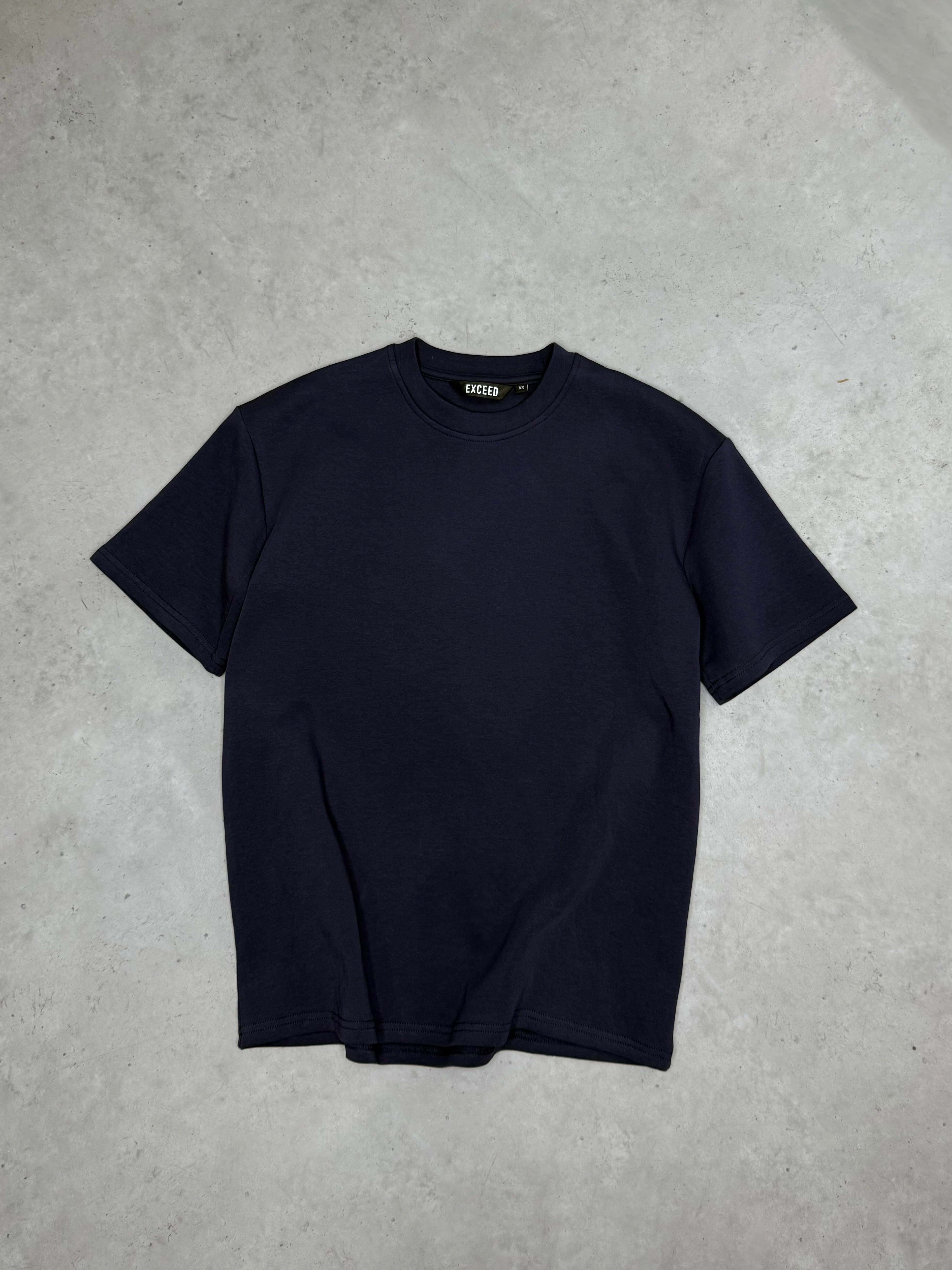 Exceed Luxe Relaxed T-Shirt - Dark Navy