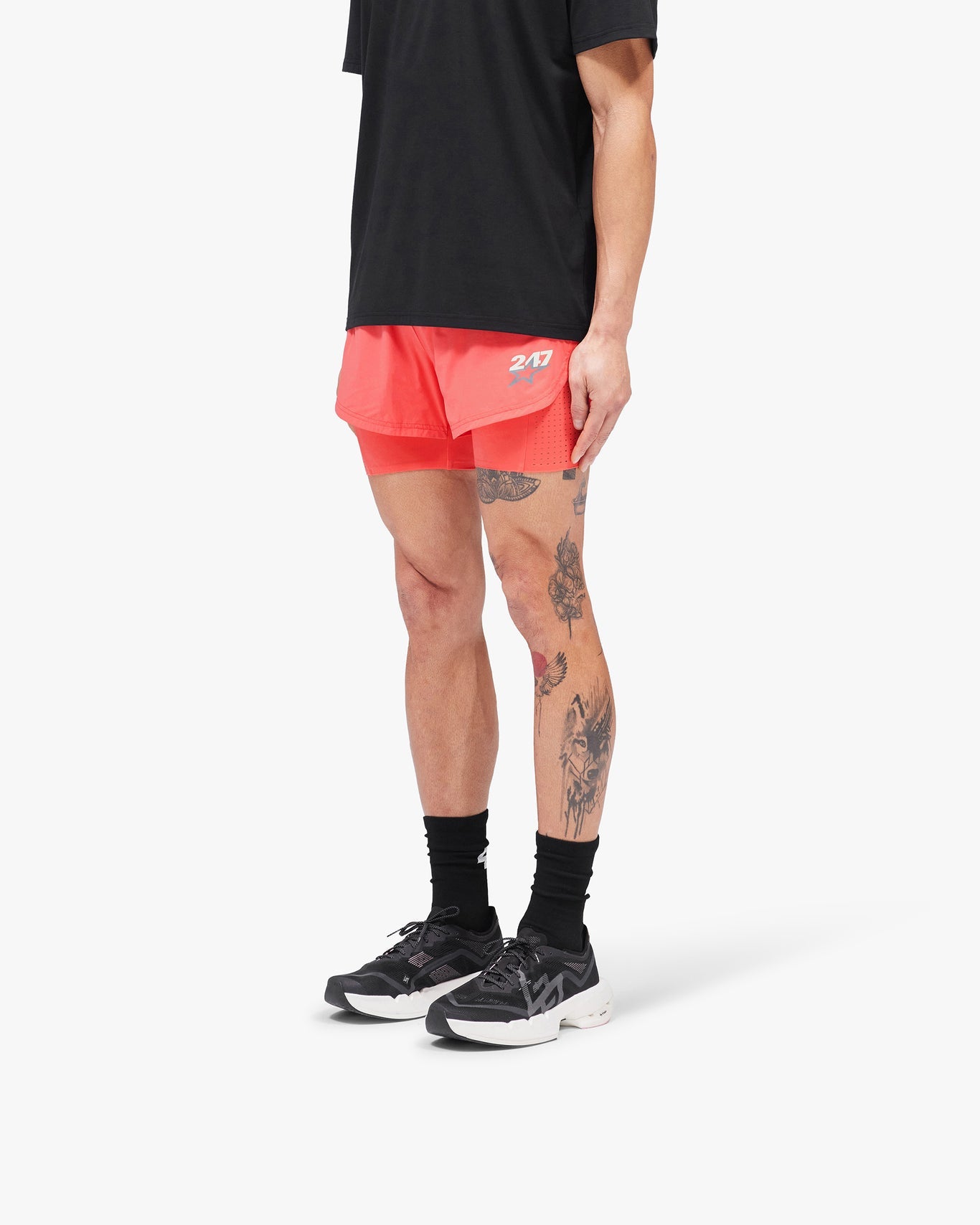 Represent 247 Hybrid 2-In-1 Short Racing Red