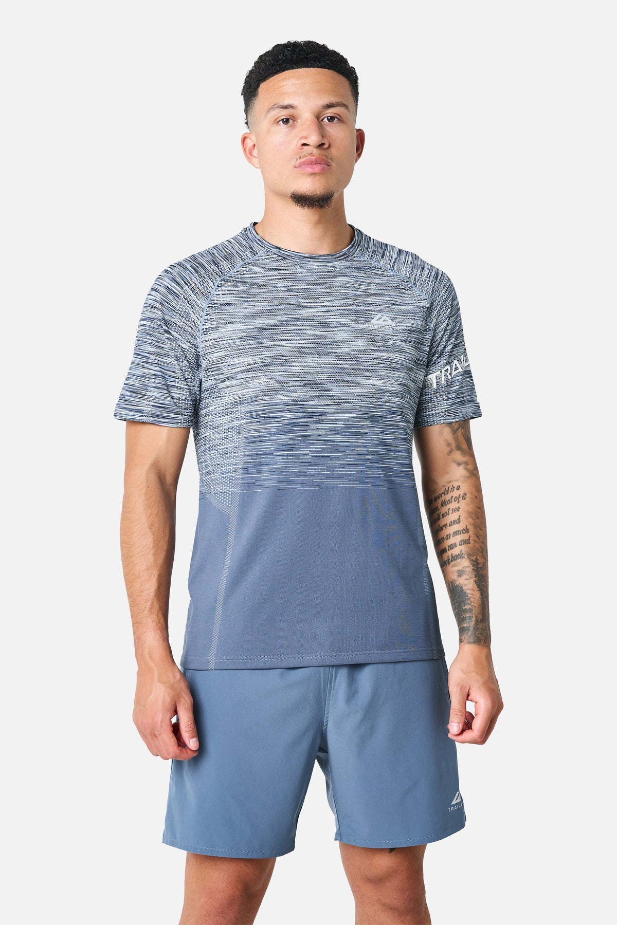 Trailberg Arc Seamless Tee - Breeze/Storm Blue/Skylar/White