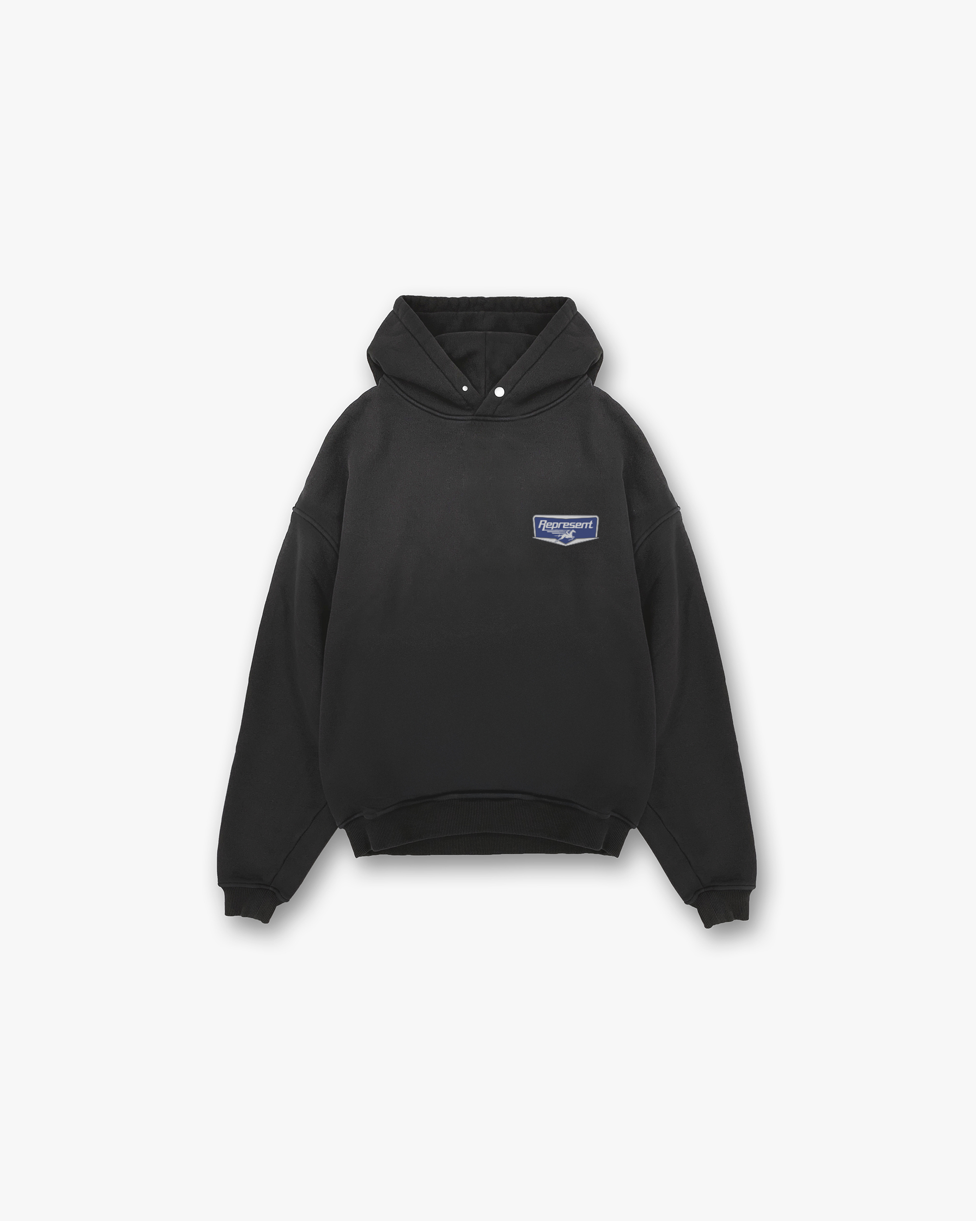 Represent Nothing Faster Hoodie Stained Black